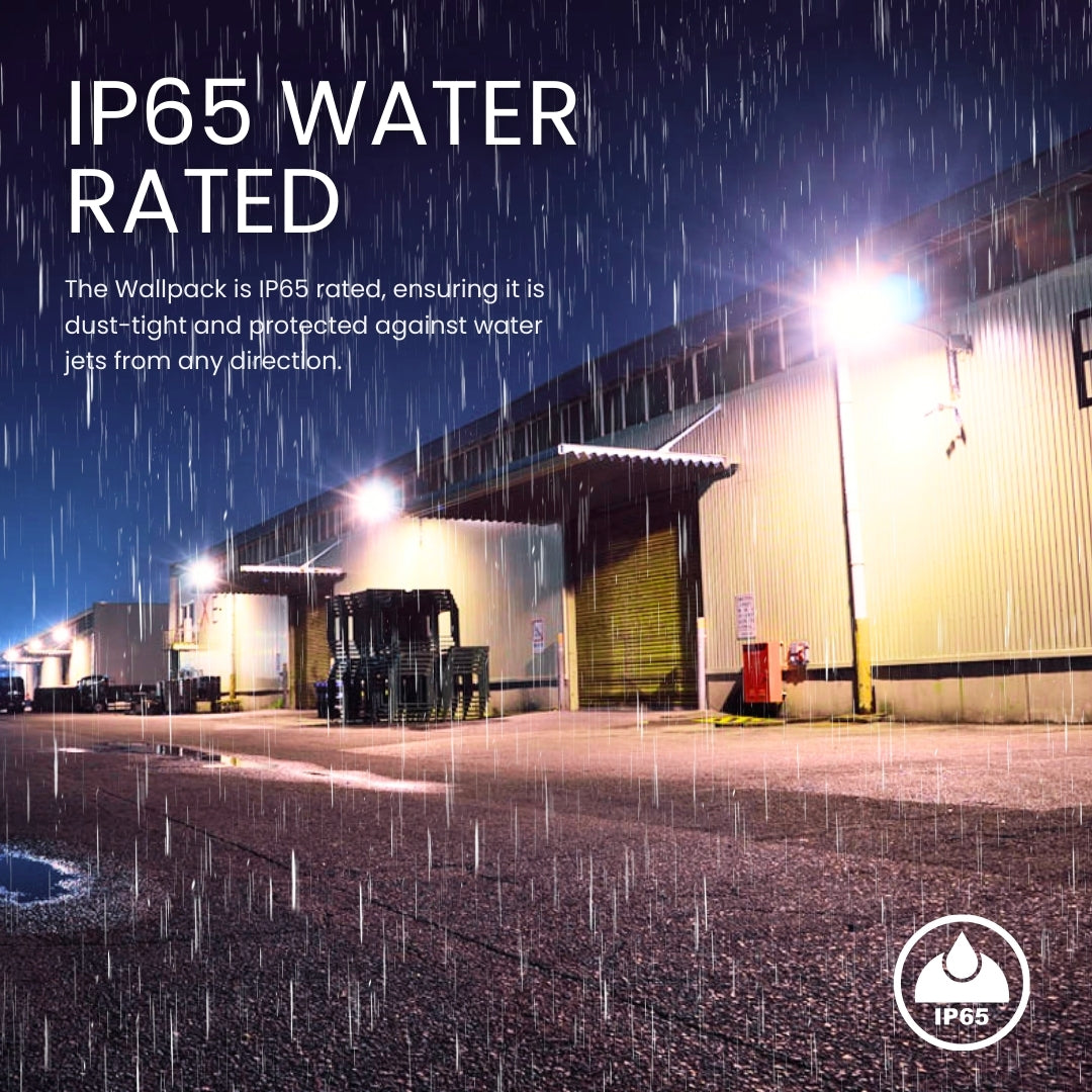 Adjustable LED Wall Pack w/ JBox- 40W - Tunable CCTs - RWP3 - DC Photocell Included - (UL+DLC 5.1 Premium)