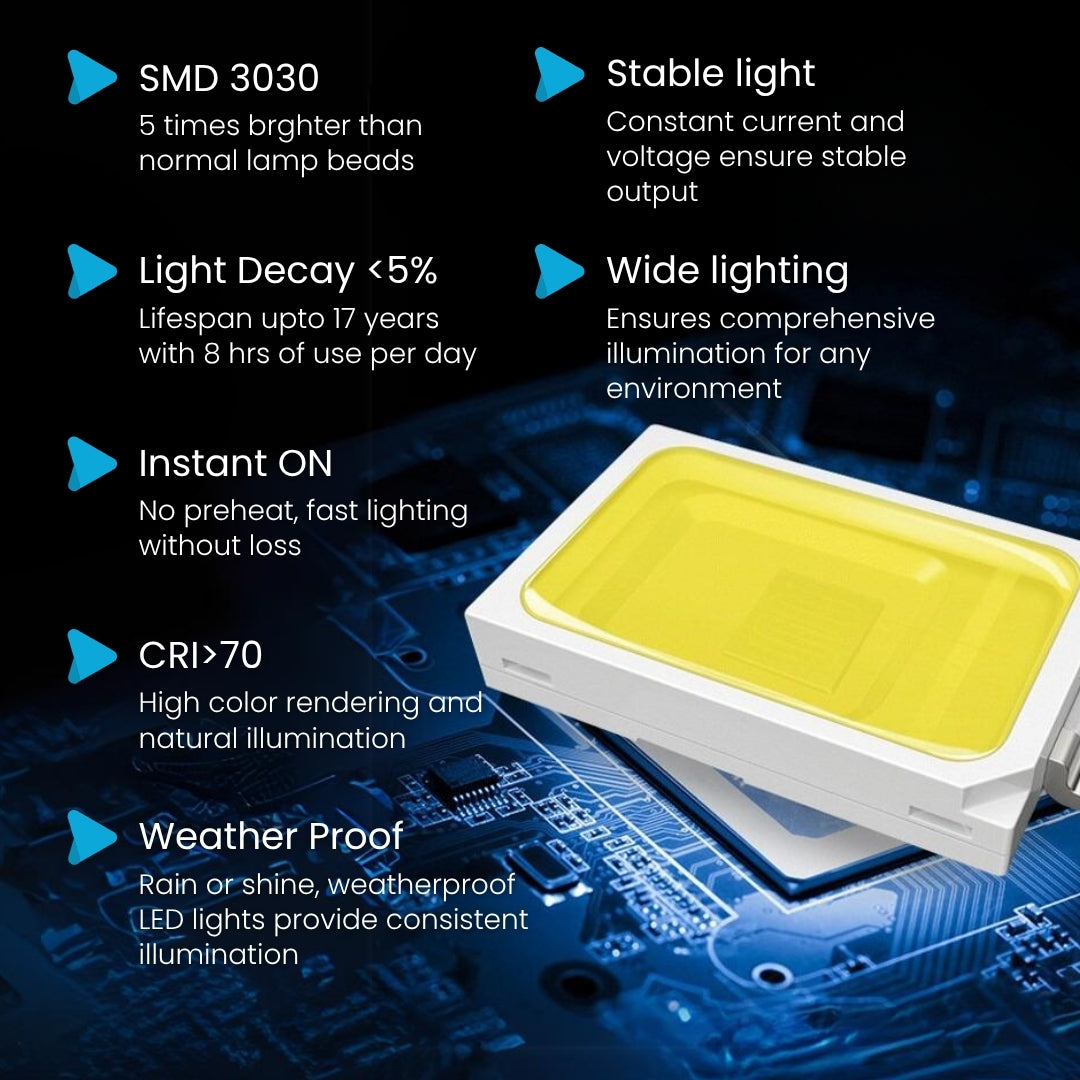 LED Street Light - 150W - 145 lm/w - Tunable CCT - Shorting Cap + 10KV Surge protection - Direct Mount - AL5 Series - White - UL+DLC 5.1
