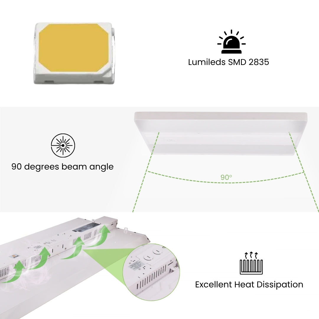 LED Linear High Bay - 165W - LB1 - CCT Tunable (4000K/5000K) - UL DLC 5.1 Certified
