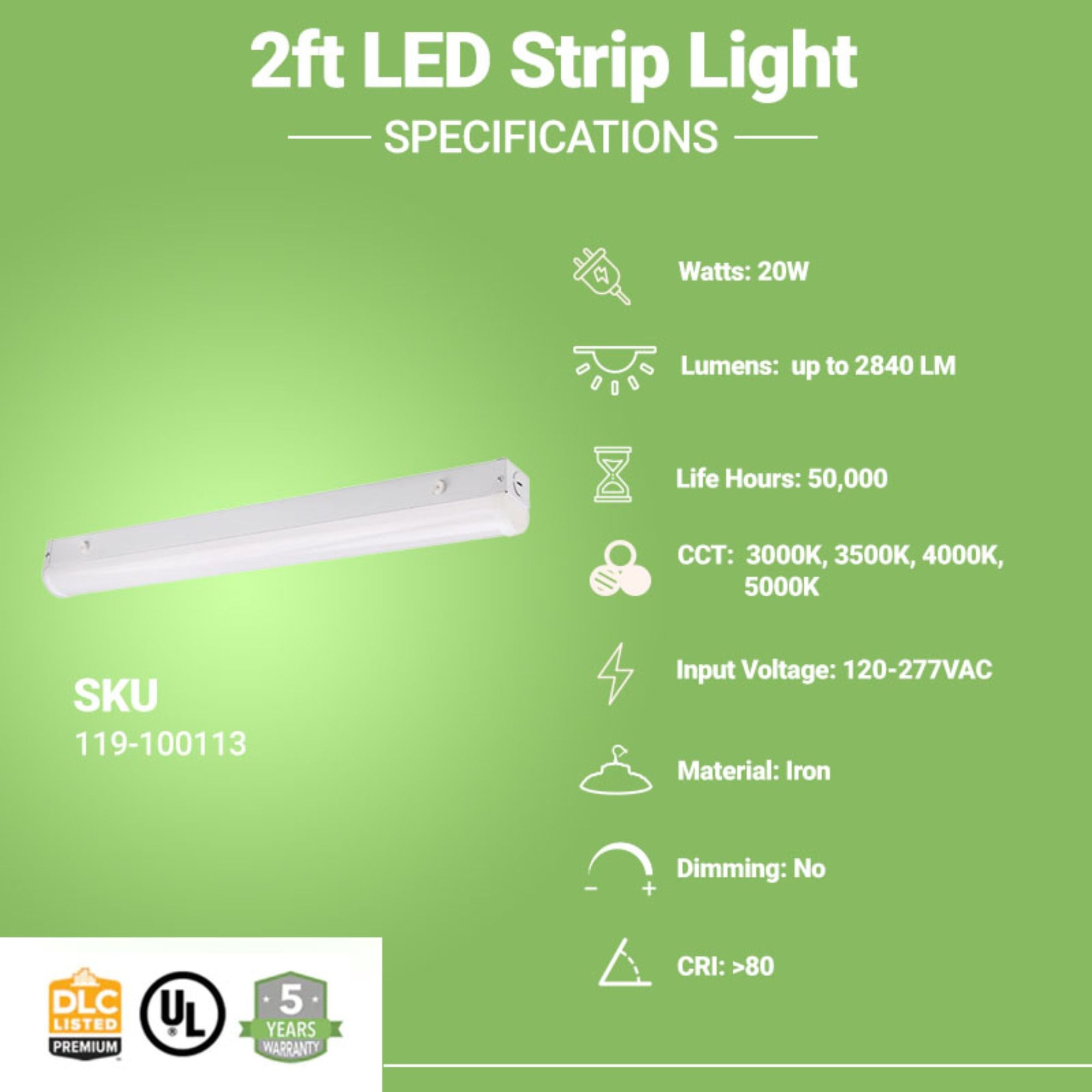 specifications of led strip lights 