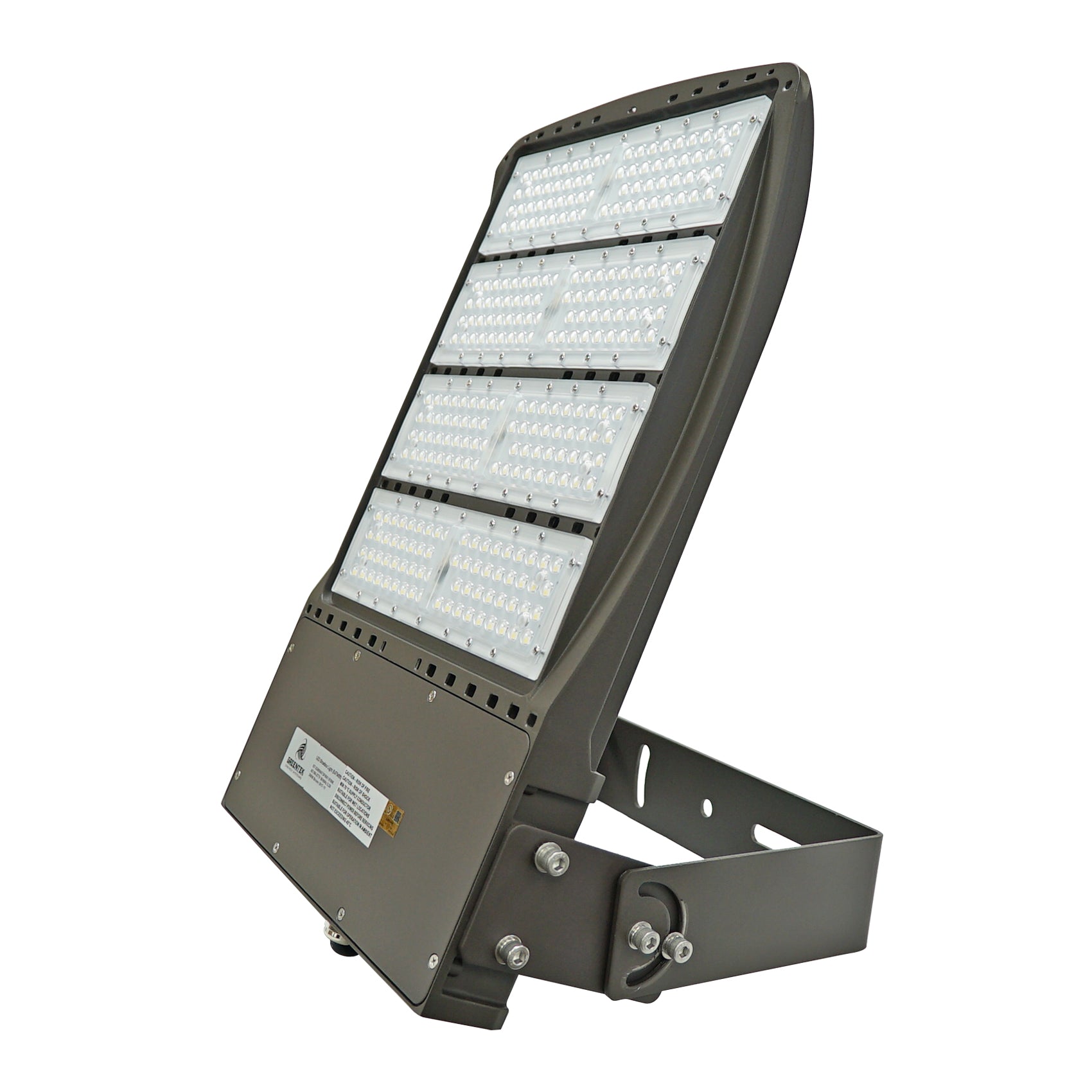 LED Flood Light - 240W - Outdoor LED Luminaire Flood Mount - DLC Listed - 5 Year Warranty - 5700K - With Photocell Capability - BROWN - Green Light Depot