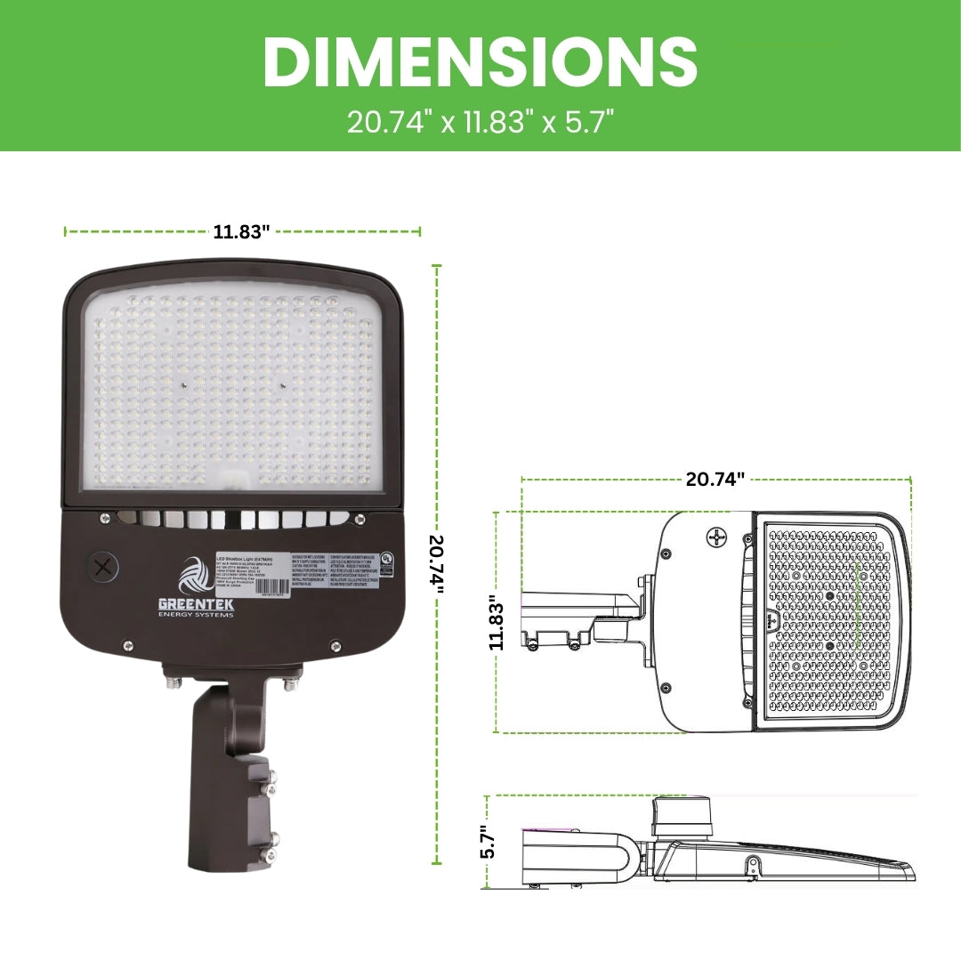 150W LED Street Light | 22,200 Lumens LED Street Light Slip Fitter