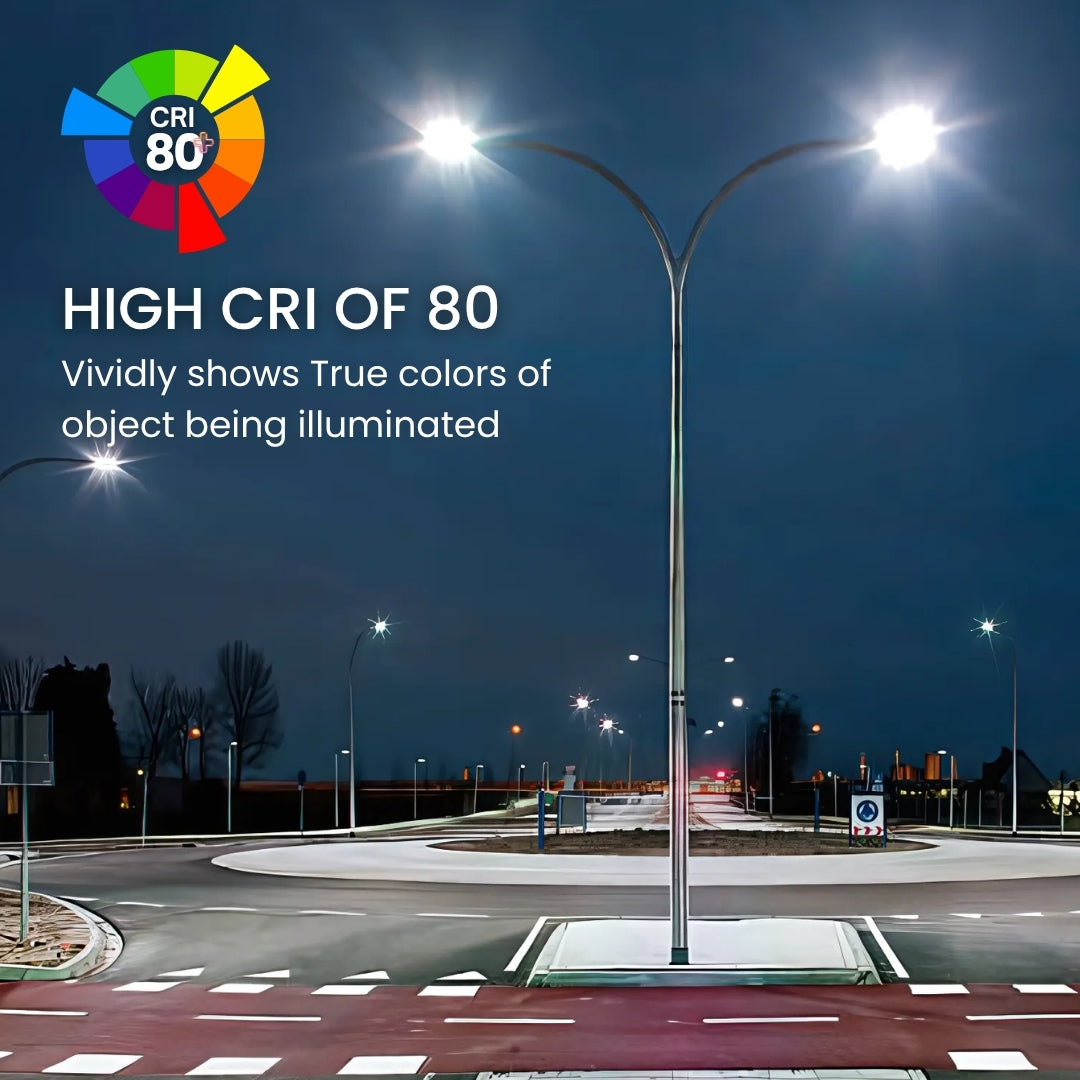 LED Street Light - 150W - 145 lm/w - Tunable CCT - Shorting Cap + 10KV Surge protection - Direct Mount - AL5 Series - White - UL+DLC 5.1