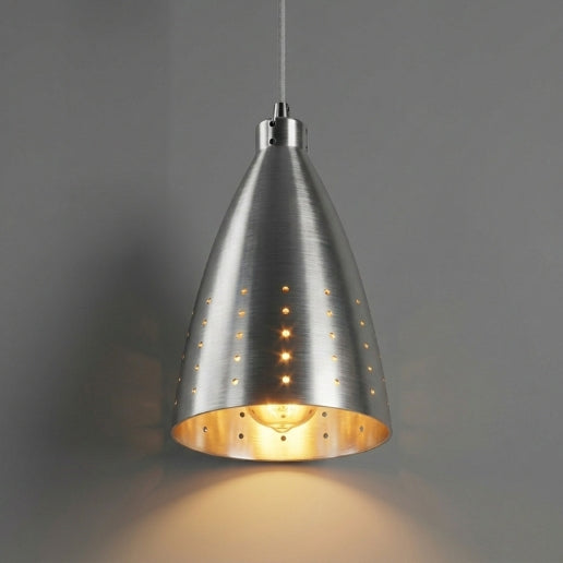 Silver Aluminum Pendant Light for Kitchen Island, Dining Room & Modern Interiors