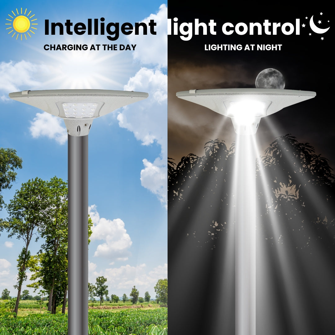 Solar Powered Pathway Landscape light - 2000 Lumens All in One Solar Lighting