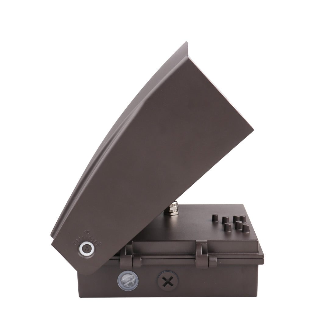 80W LED Adjustable Wall Pack Light - Full Cut Off - 147 lm/w - AWP Series - CCT Tunable - Dark Sky (UL + DLC)