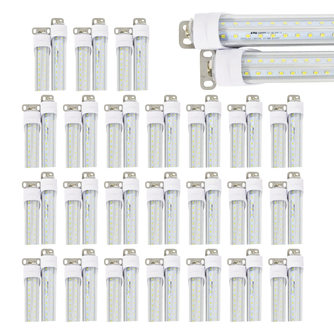 5ft LED refrigeration cooler light installed inside commercial grocery freezer display case