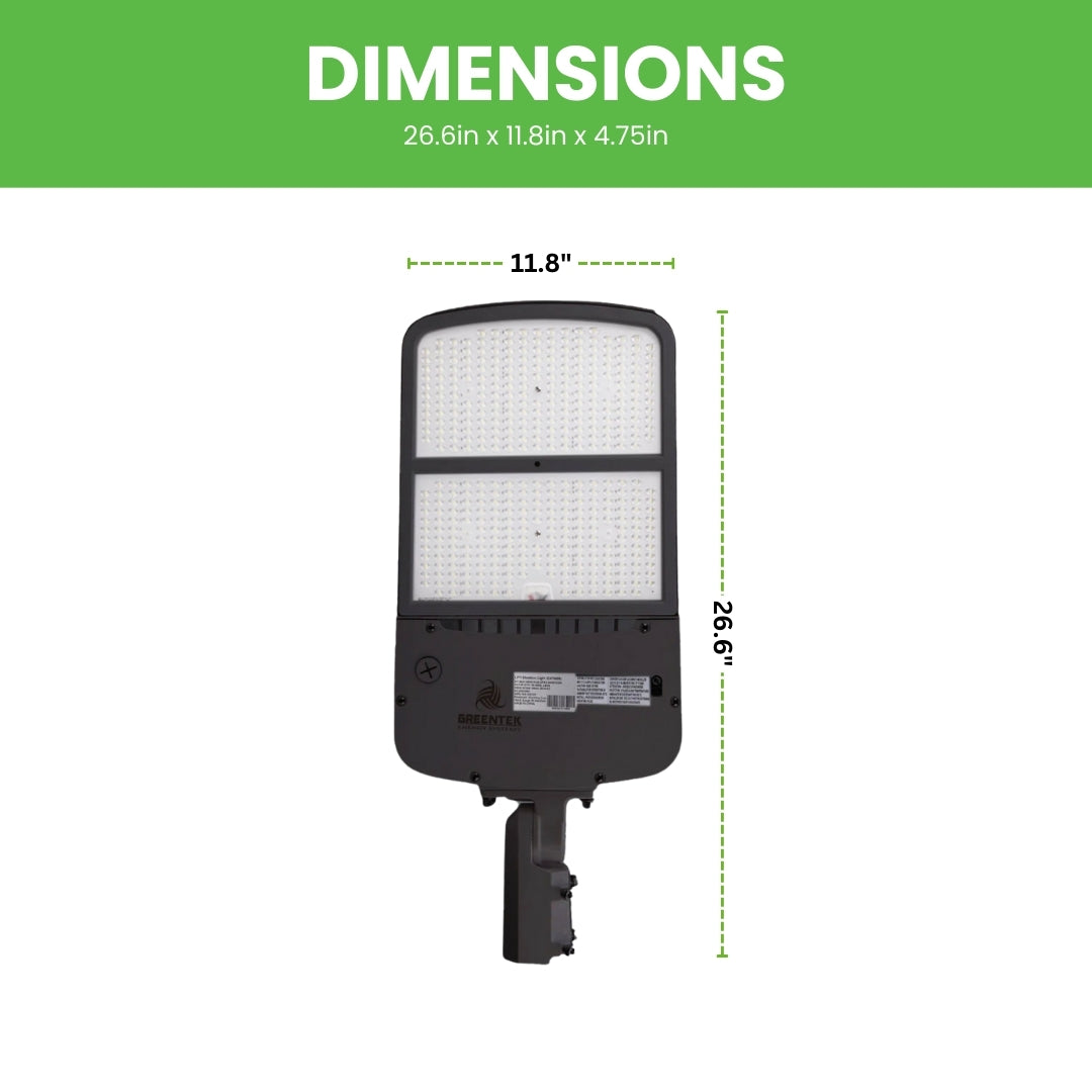 LED Street Light - 240W - 140 lm/w - Shorting Cap + 10KV Surge protection - Slip Fitter Mount - AL5 Series - UL+DLC 5.1