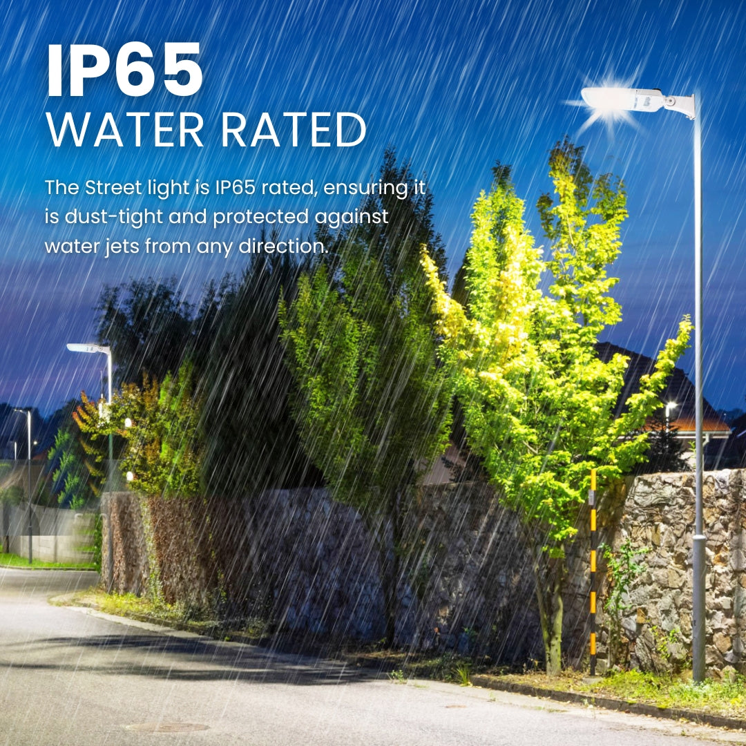 LED Street Light - 150W - 145 lm/w - Tunable CCT - Shorting Cap + 10KV Surge protection - Direct Mount - AL5 Series - White - UL+DLC 5.1