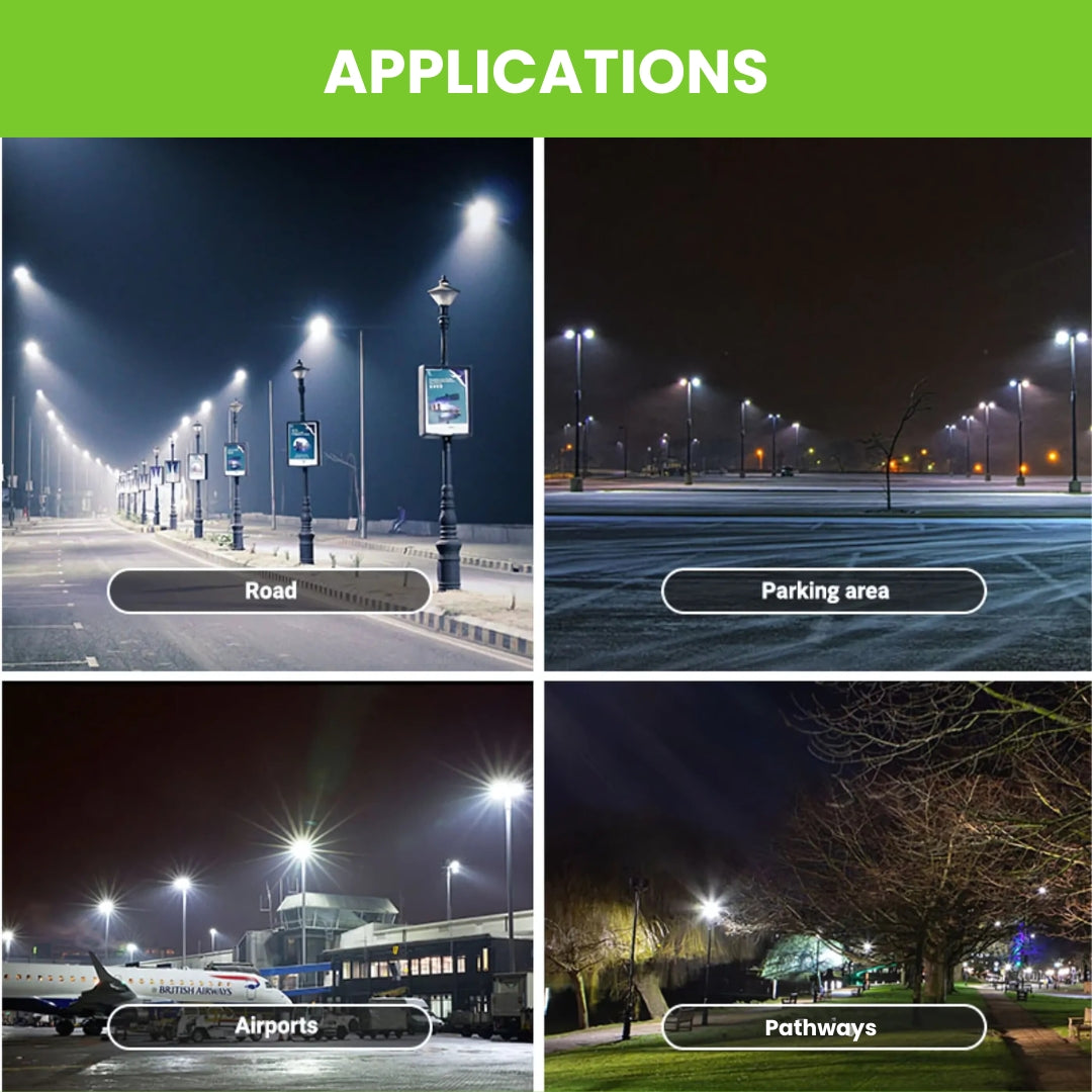 LED Street Light - 150W - 22,200 Lumens - Shorting Cap - Slip Fitter Mount - AL5 Series - White - UL+DLC 5.1