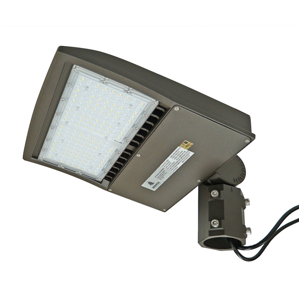 LED Street Light - 100W - Outdoor LED Slip Fitter Mount - DLC Listed - 5 Year Warranty - Green Light Depot