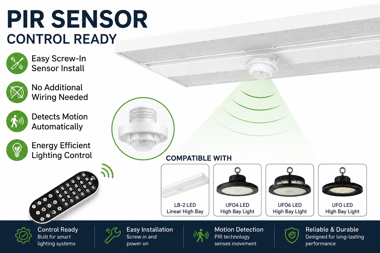 PIR sensor used for LB-2 LED Linear High Bay Light/UFO4/UFO6/UFO LED High Bay Light