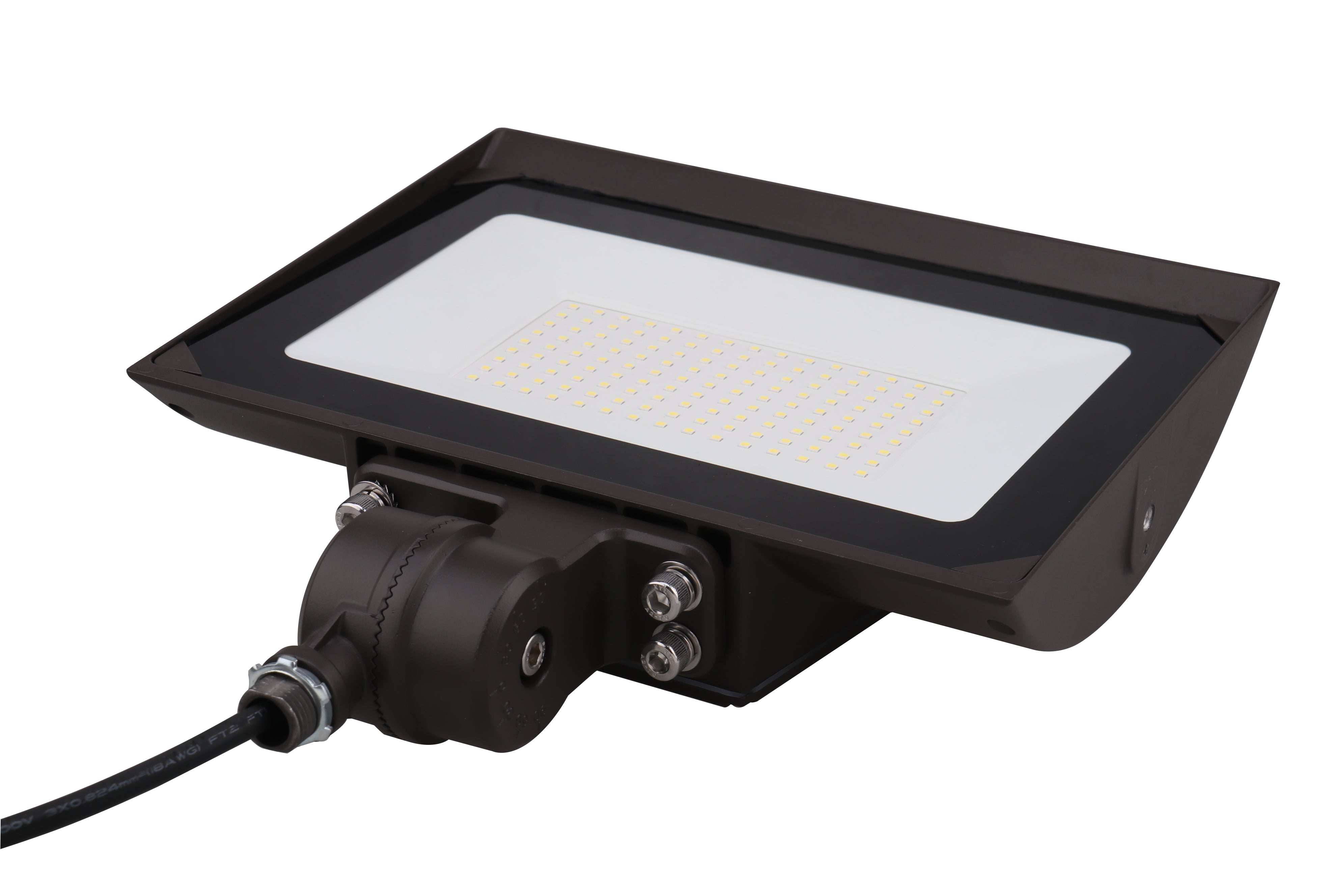 LED Flood Light - 100W - 11500LM -  Knuckle Mount - Landscape - (UL)