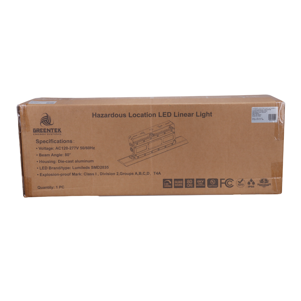 40W LED Explosion Proof Light for Class I Division 2 Hazardous Locations - S2 -  Lumens - HID Equivalent - DLC 5.1