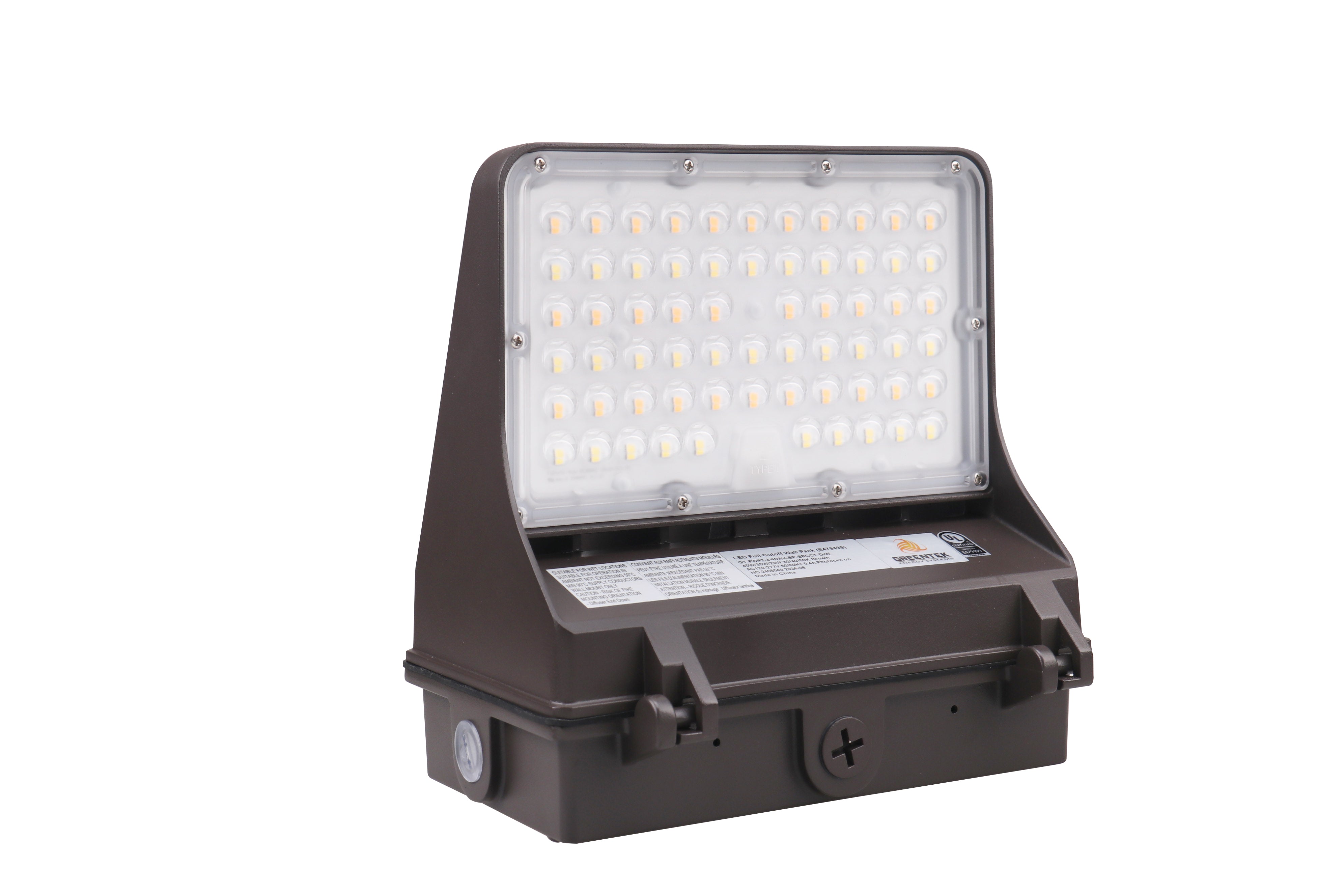 LED Wall Pack Light - Full Cutoff - Wattage Selectable - CCT Tunable - Dark Sky - Photocell Included -  DLC Listed