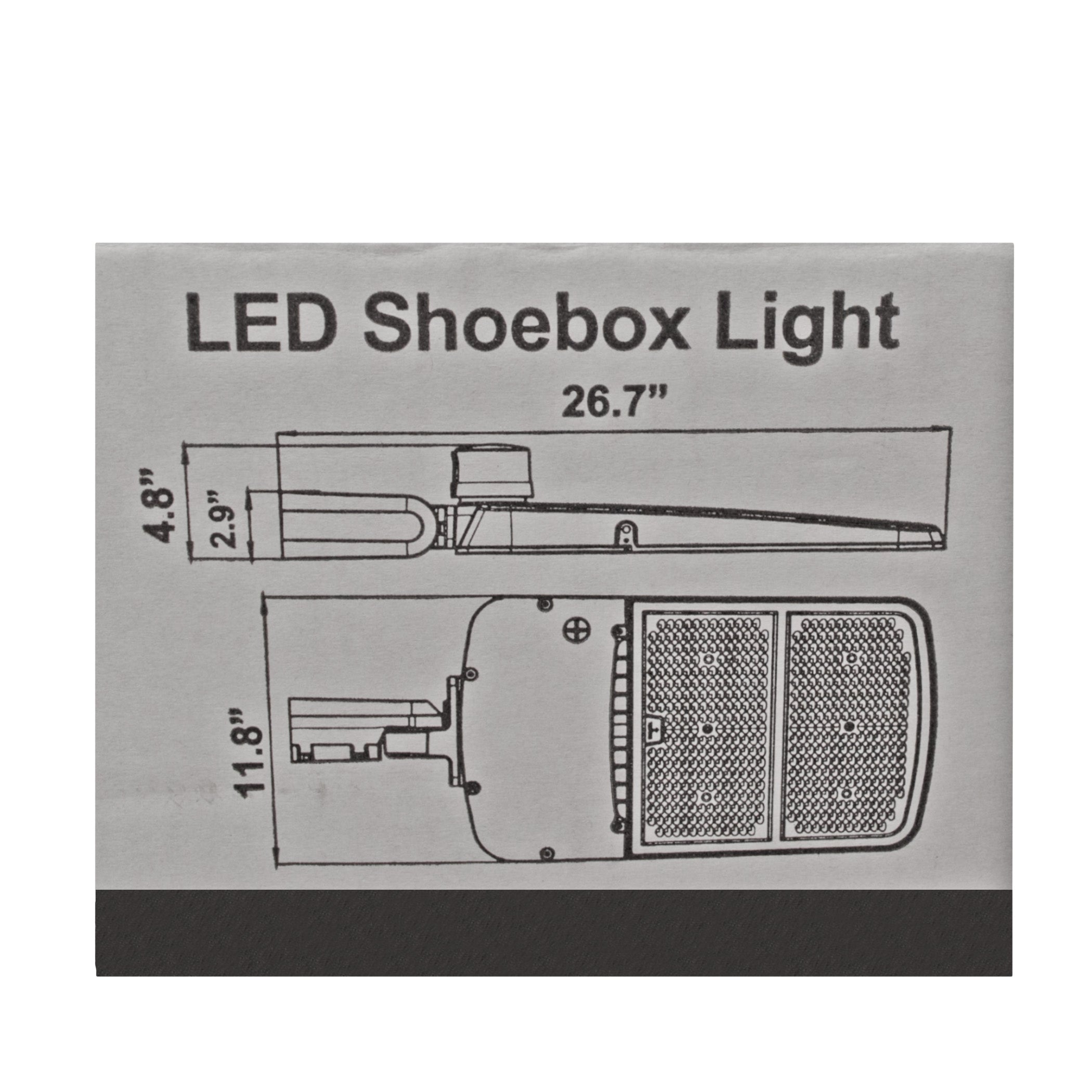 LED Street Light - 300W - 40,463 Lumens - Shorting Cap - Slip Fitter Mount - AL5 Series - High Voltage -UL+DLC 5.1