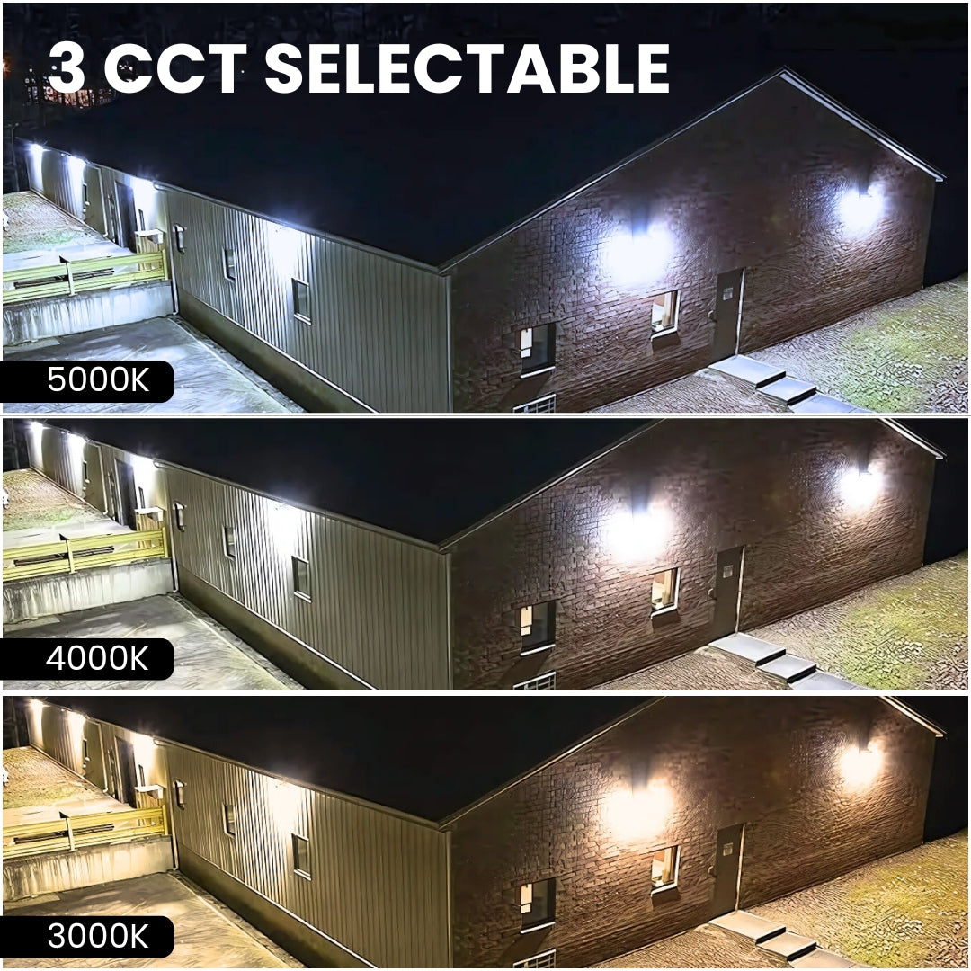 LED Rotatable Wall Pack w/ JBox- 80W - Tunable CCTs - RWP3 (UL+DLC)