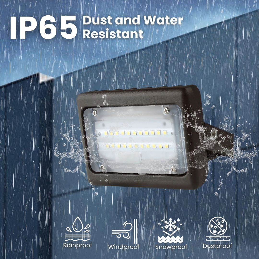 LED Flood Light - 15W -Flood Mount - (UL+DLC) - 5 Year Warranty