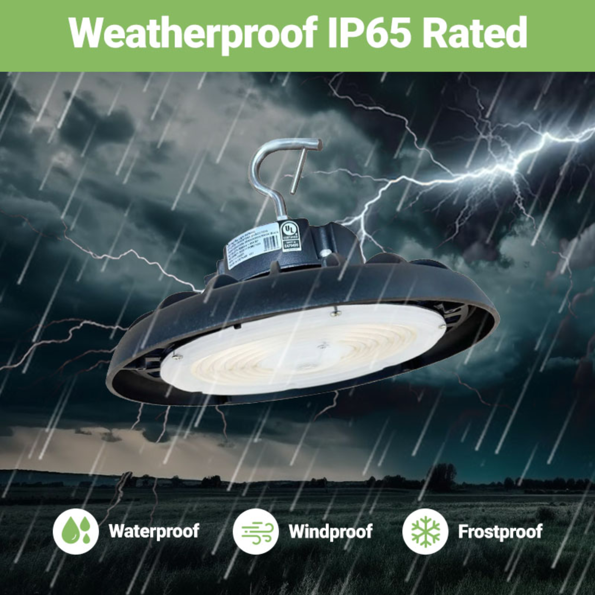 Waterproof greenlight depot led ufo light