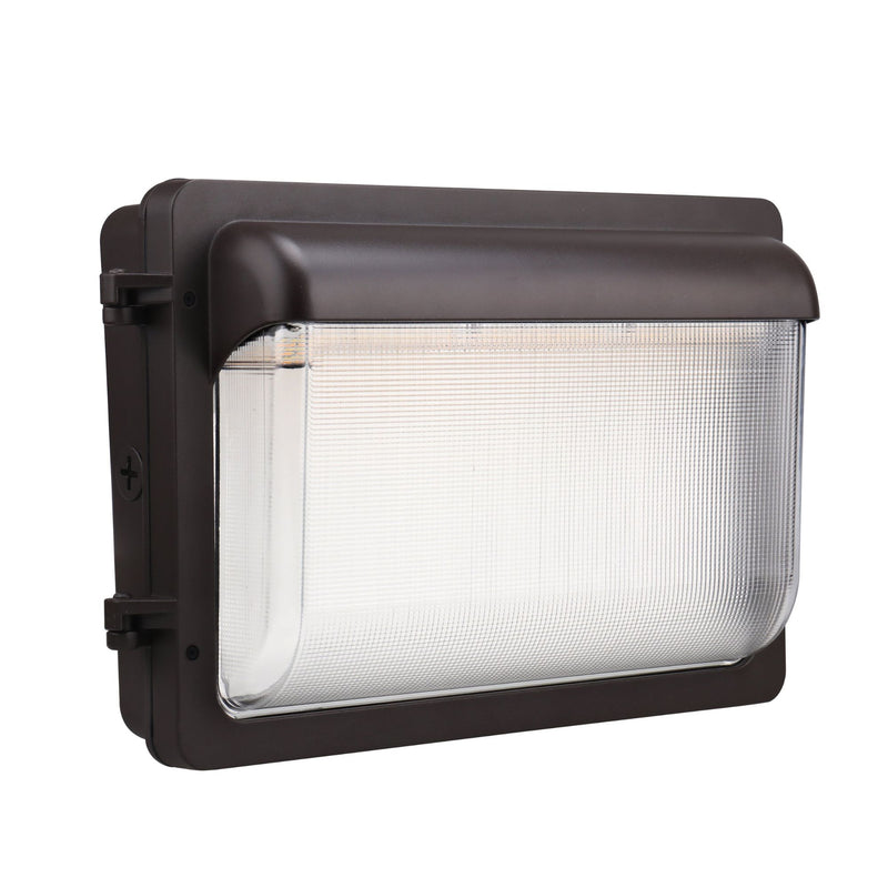 led mini wallpack with adjustable wattage in bronze color by Greenlight depot