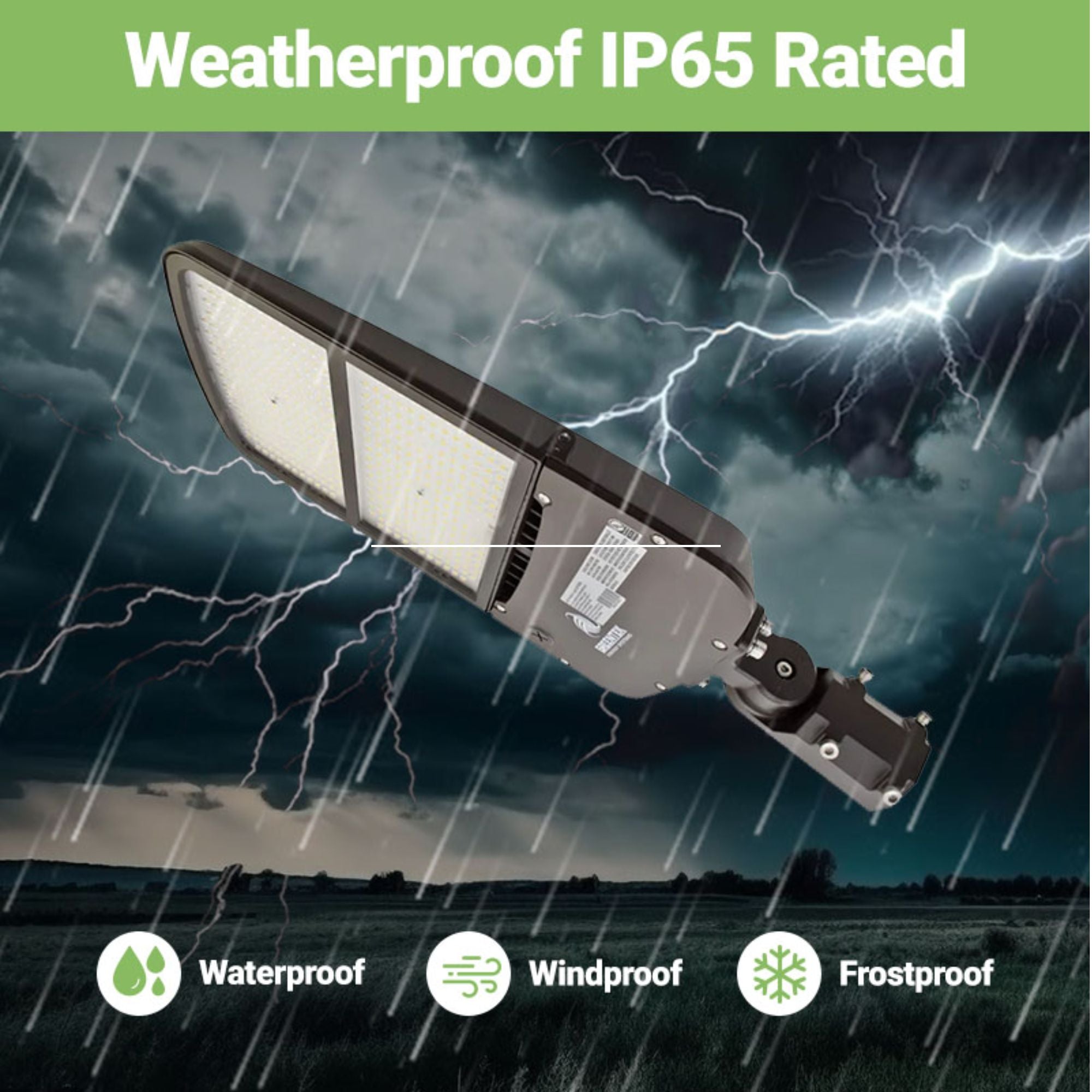 Weatherproof and waterproof LED Street Light by Greenlight Depot