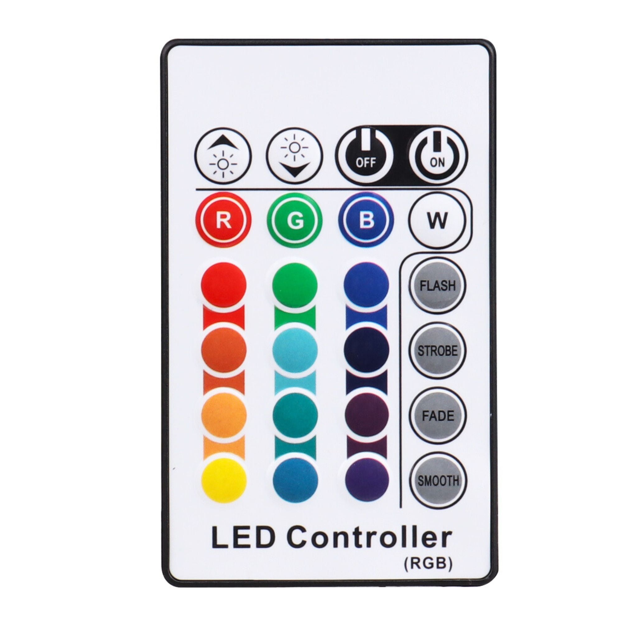 LED Wall Pack Light - 30W - 1230 Lumens - UDL - RGB - Glass Lens - Remote Control - UL