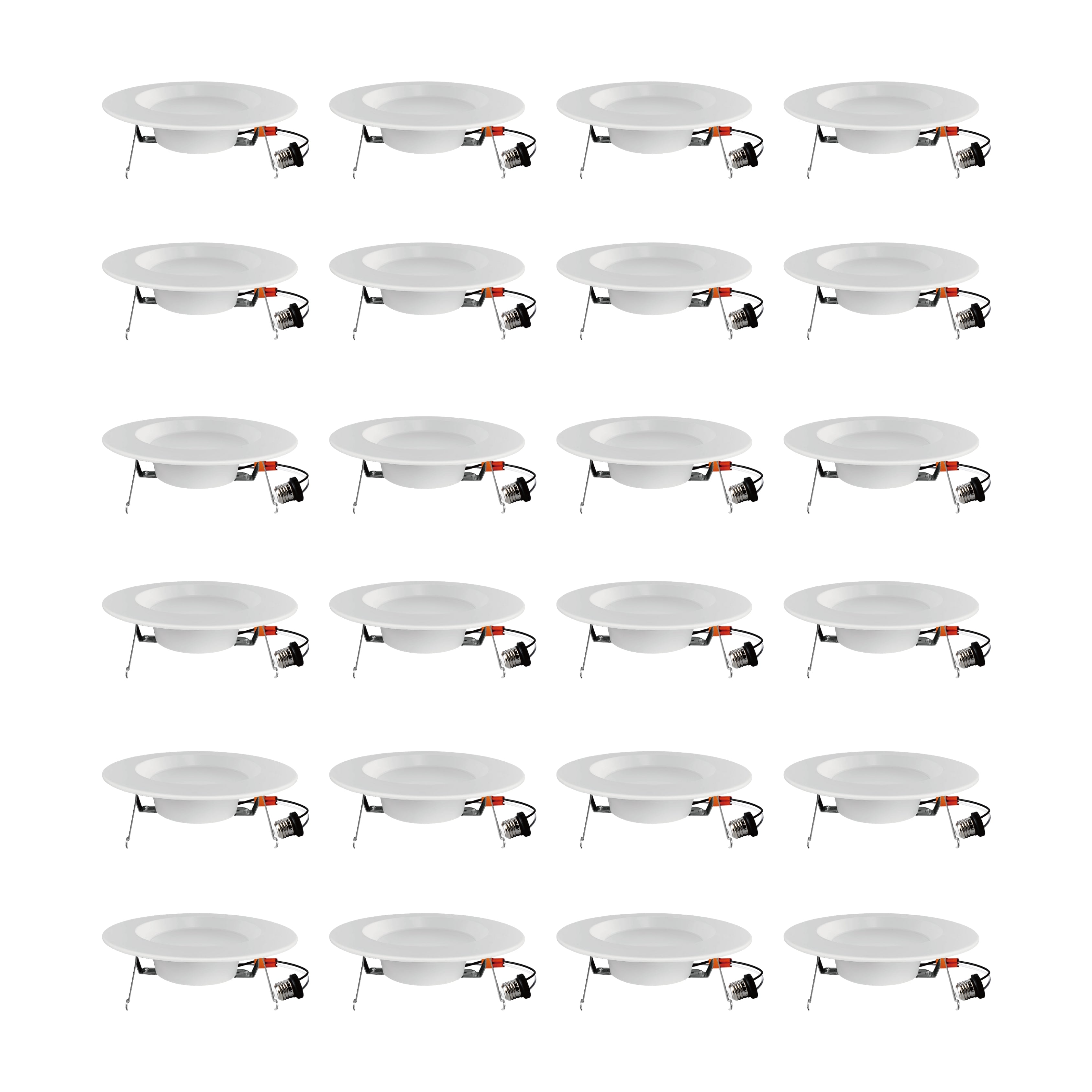 LED Recessed Downlight - 6 inch - 15W - 24 Pack -  Selectable 5 CCTs - Triac Dimming - ETL & ES