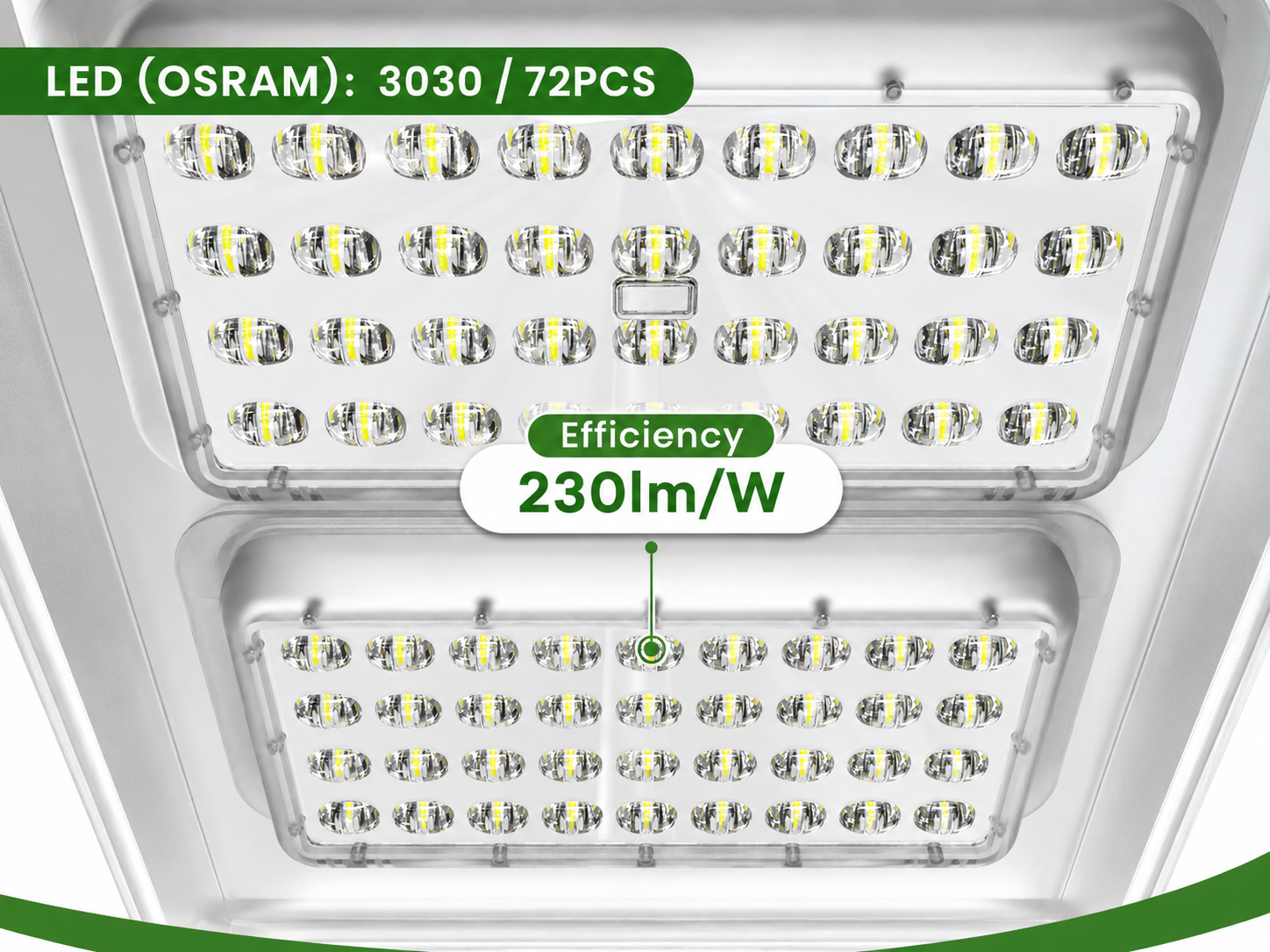 80W Raptor Solar LED Street Light -9600 Lumens - 5700K IP65 Waterproof with Li-ion Battery