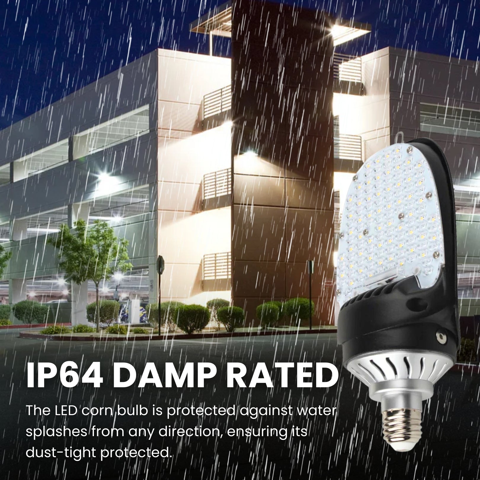 27W LED Corn Bulb E39 | 180° Directional HID Replacement