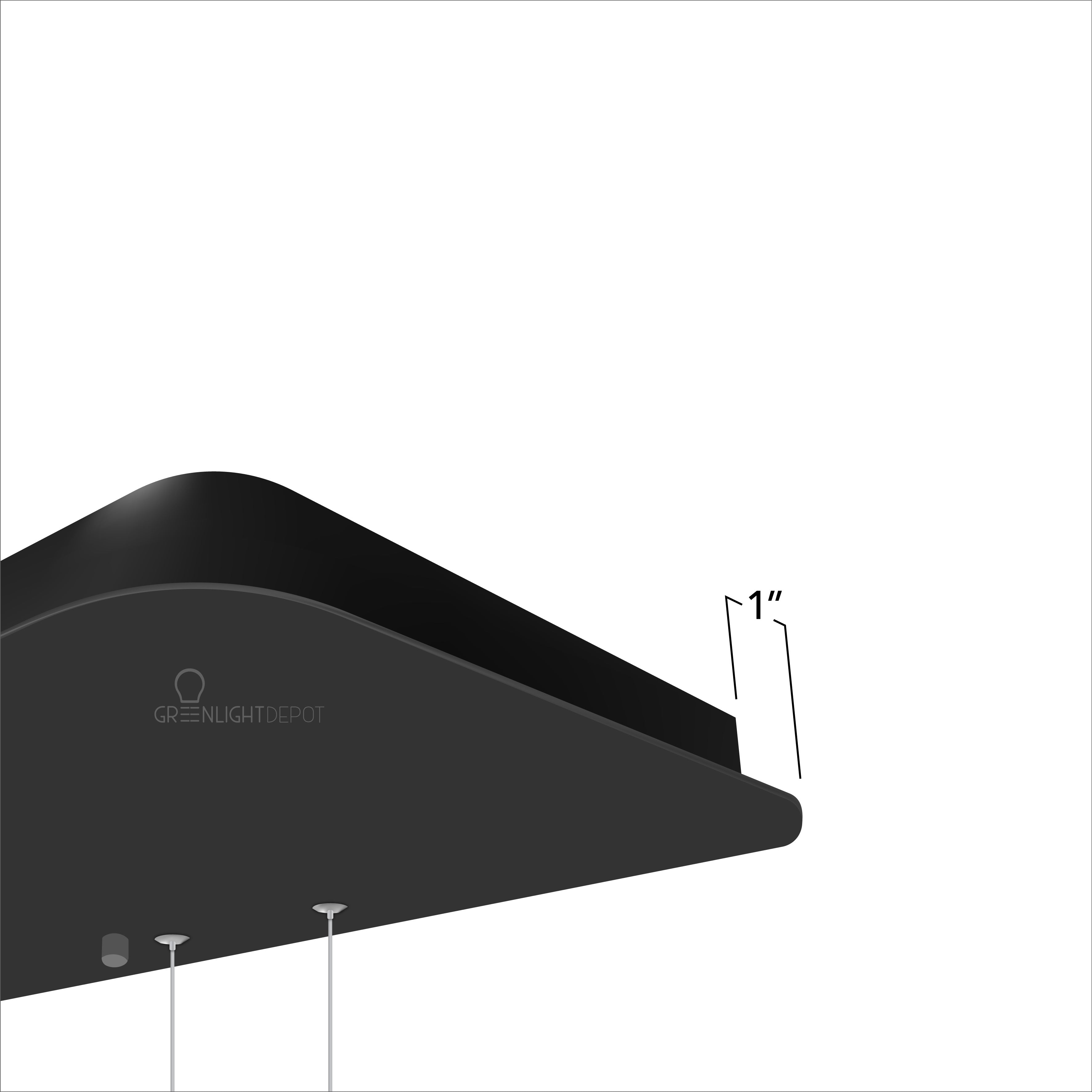 150W Modern Chandelier LED Rectangular Suspension Light - Contemporary Ceiling Fixture