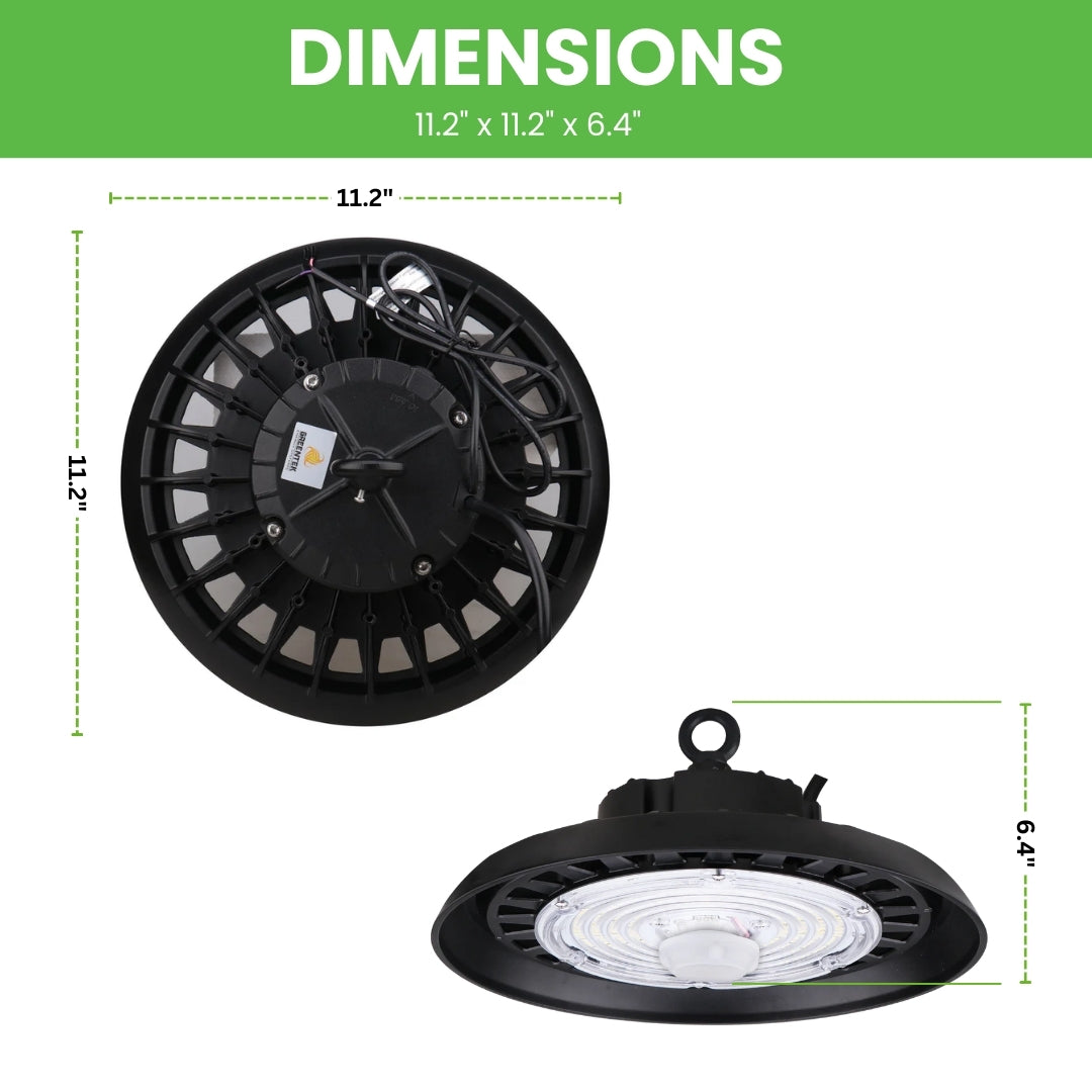 LED High Bay - 150W - 24,450 Lumens - Motion Sensor - UHBM - Hook Mount - UL+DLC5.1