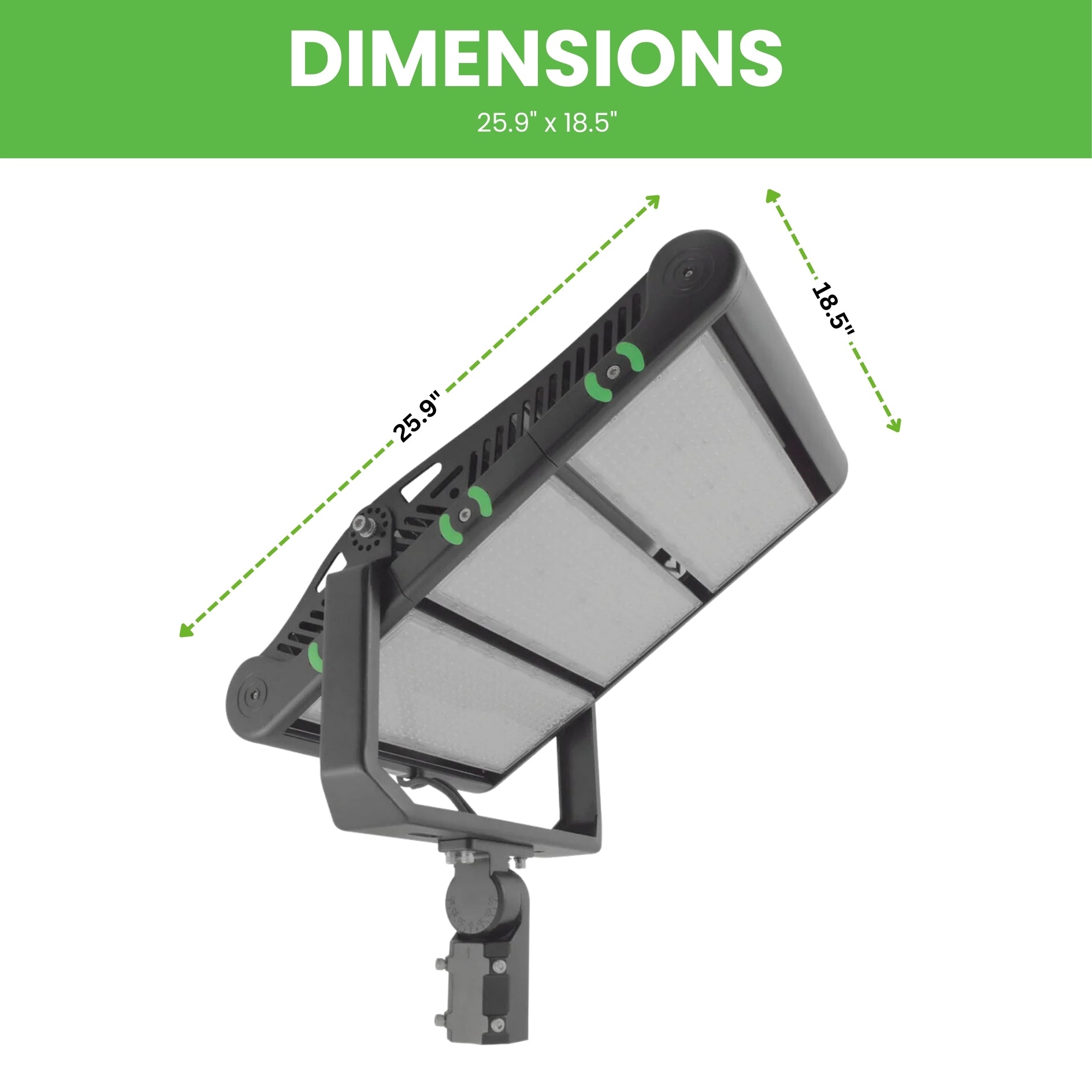 750W LED High Mast Stadium Light - 101,250 Lumens - High Voltage - 5 Year Warranty