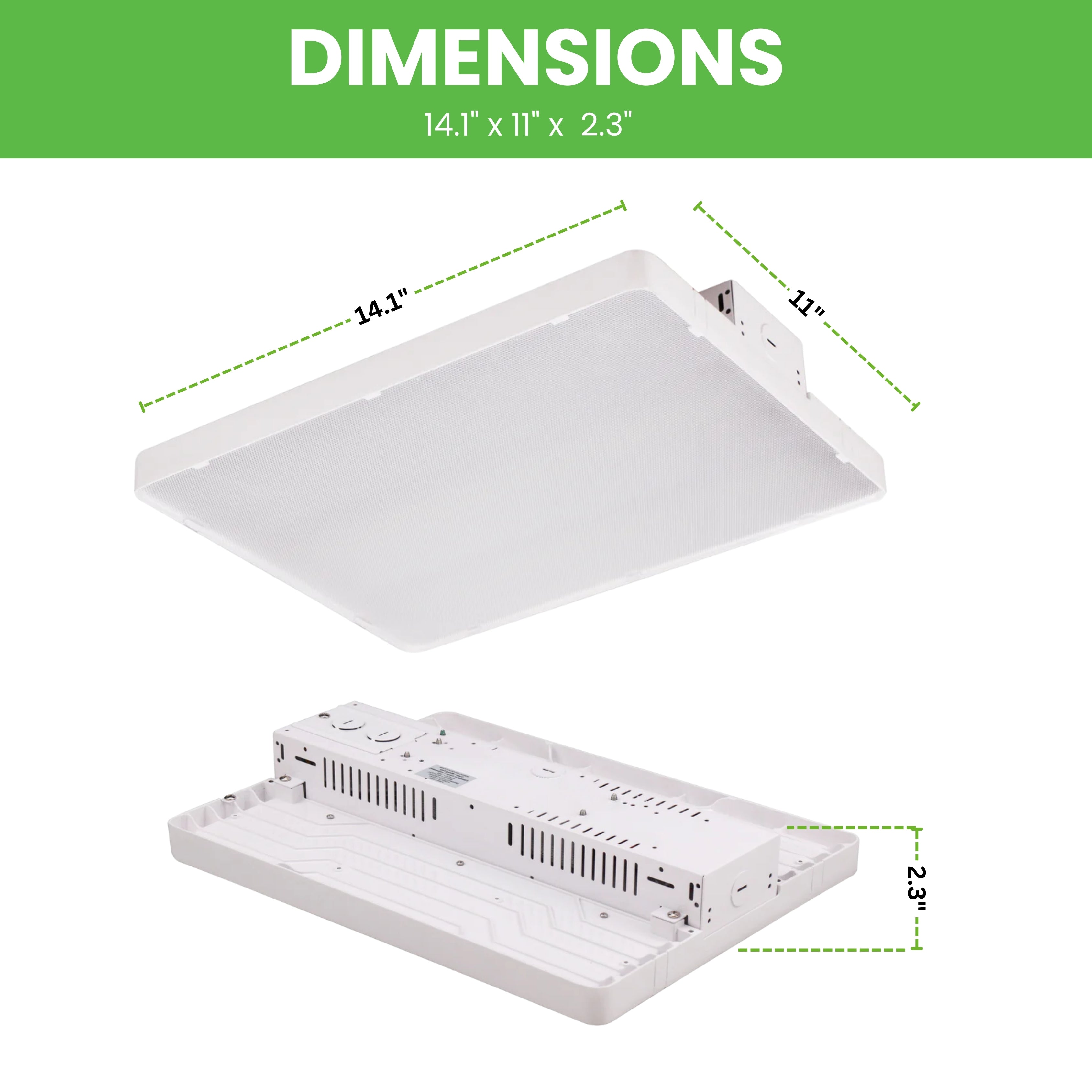 LED Linear High Bay - 110W - 1.2ft - LB1 - Chain Mount - UL+DLC5.1