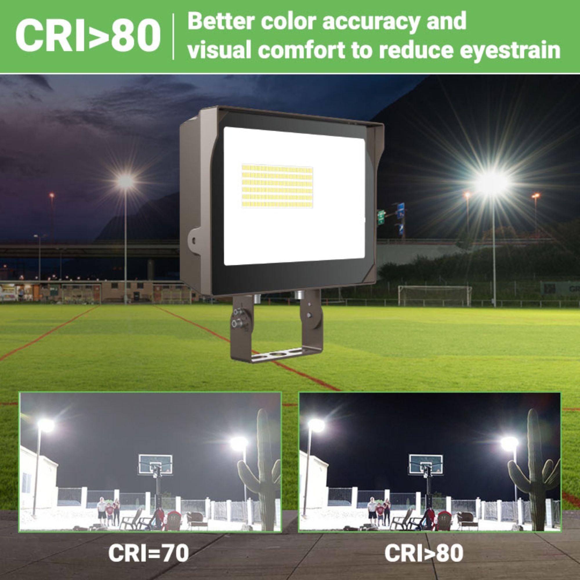 led flood light with high CRI