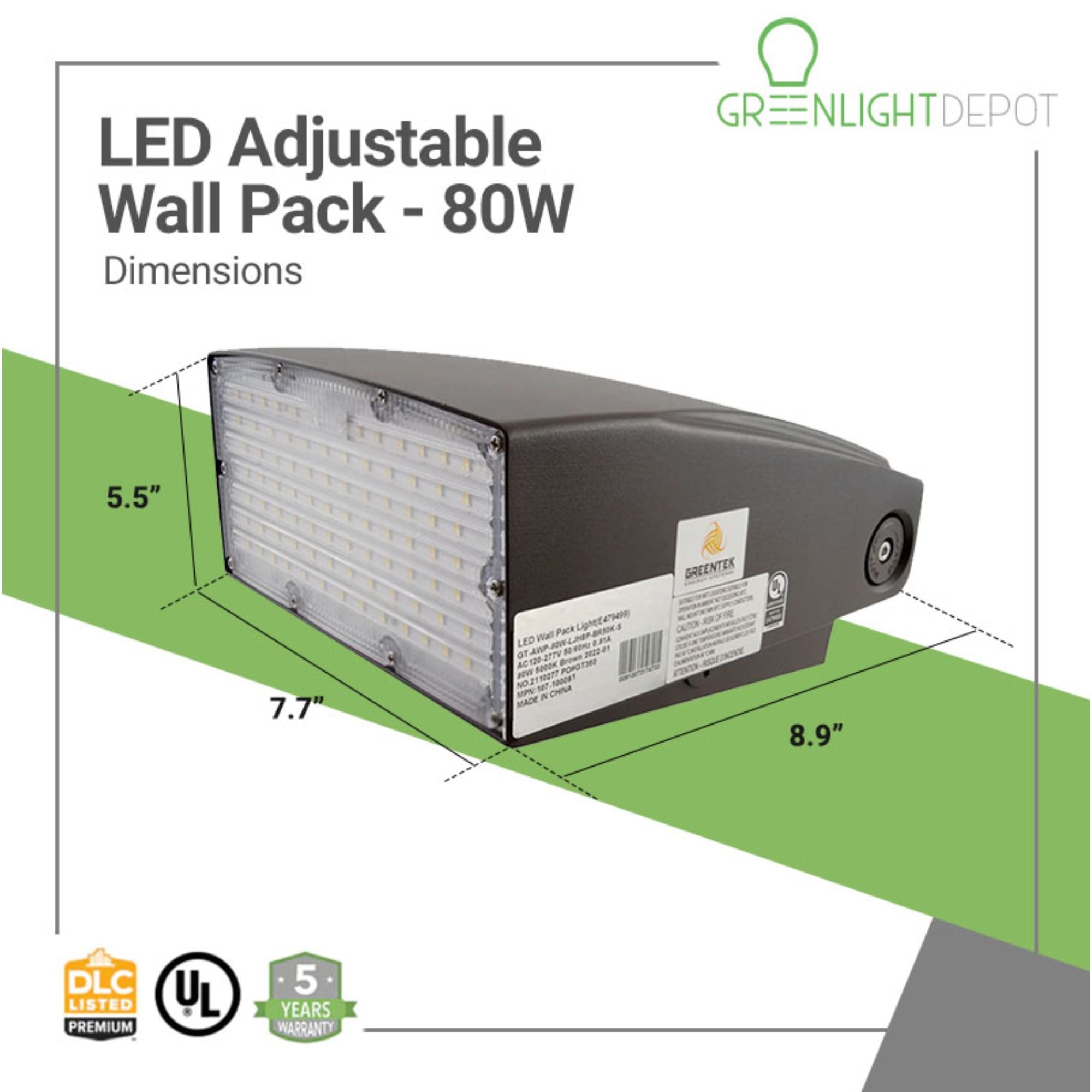 dimensions of adjustable wall packs