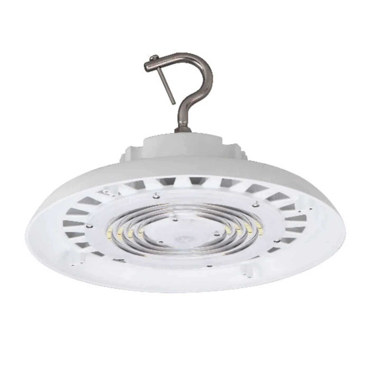 LED High Bay - 240W - 32,900 Lumens - UFO4 - Hook Mount - Black / White - UL+DLC5.1