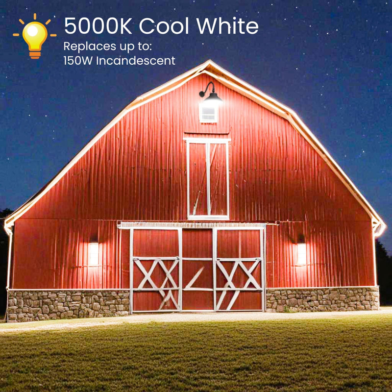 LED Gooseneck Barn Light - 20W - Swivel Head