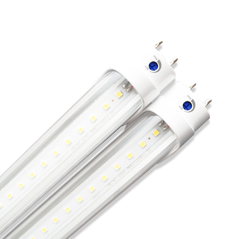 4ft 18w LED Tube - Type A+B - Aluminum/PC - Safety Fuses - Clear (ETL ...