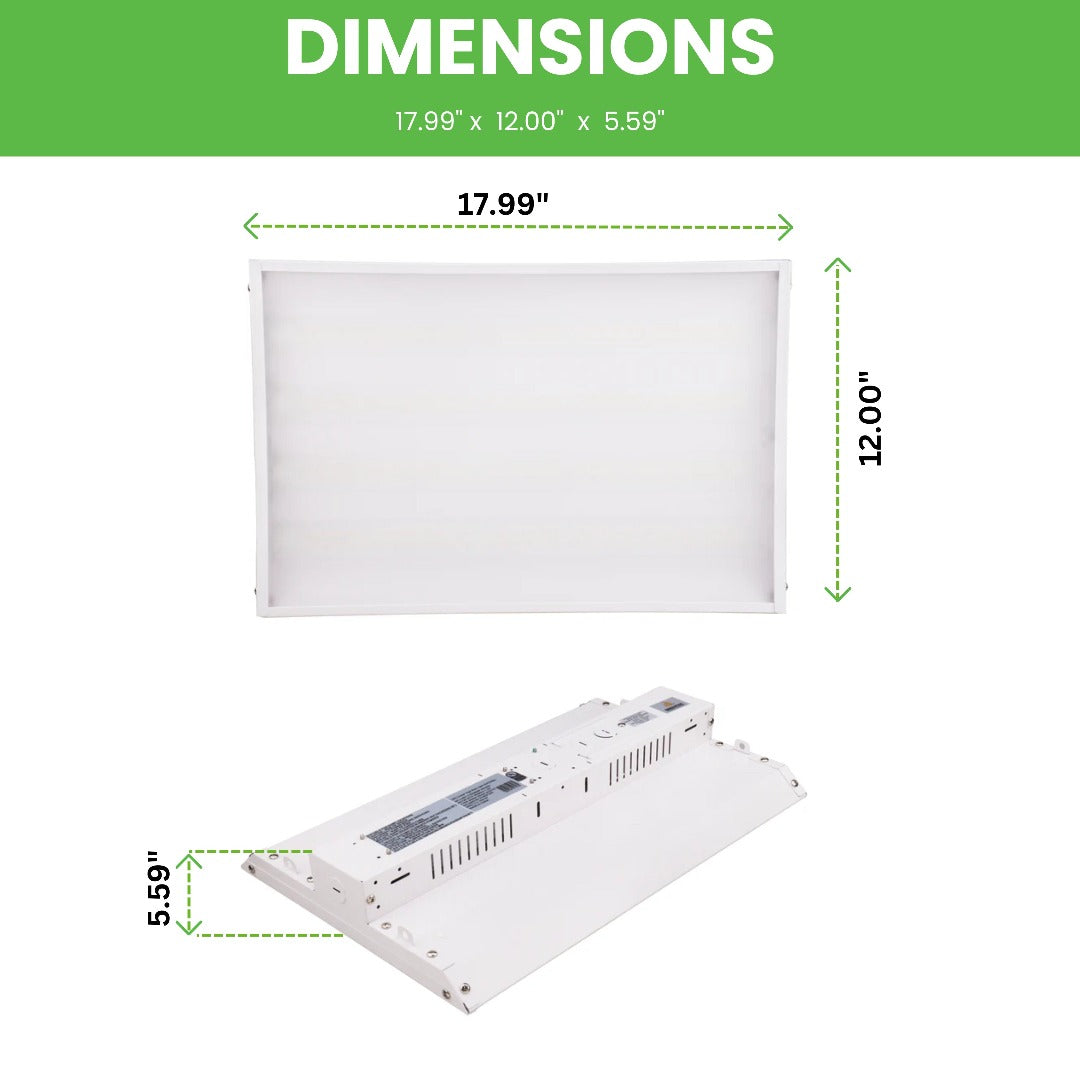 dimensions of LED linear high bay white