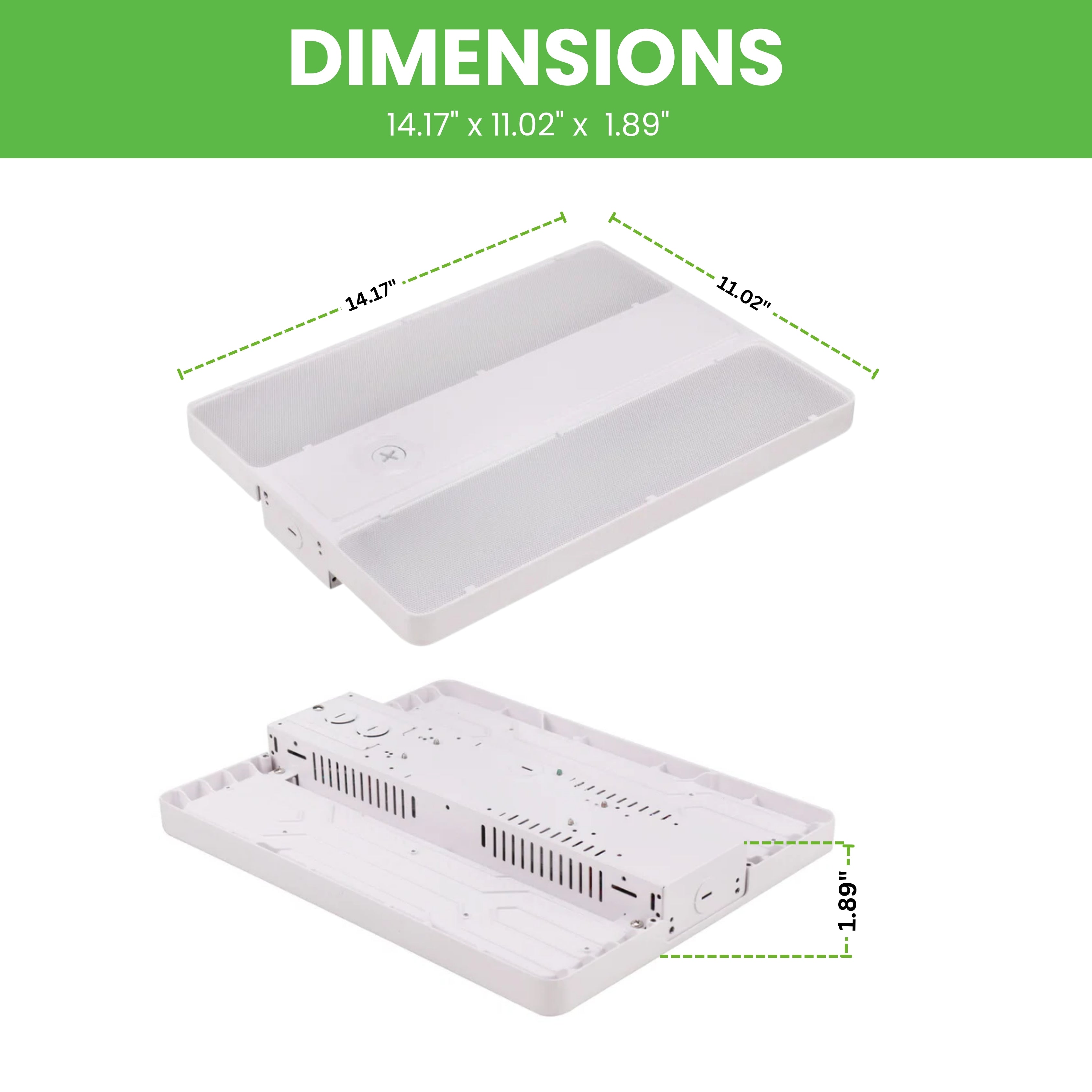 LED Linear High Bay - 110W - LB2 - Frosted Lens - 1.2ft - Chain Mount - (UL+DLC)