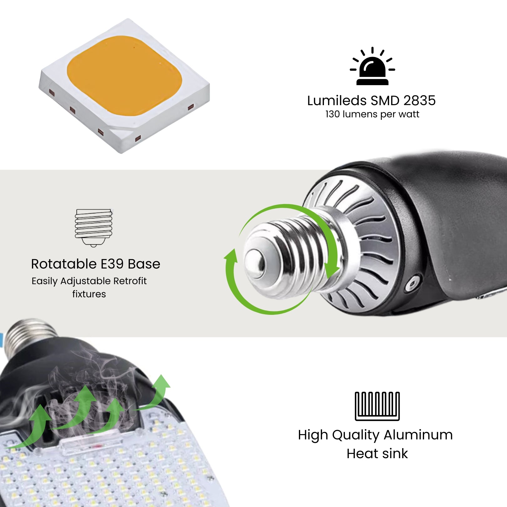 27W LED Corn Bulb | 180 Degree LED Directional Corn Bulb In USA