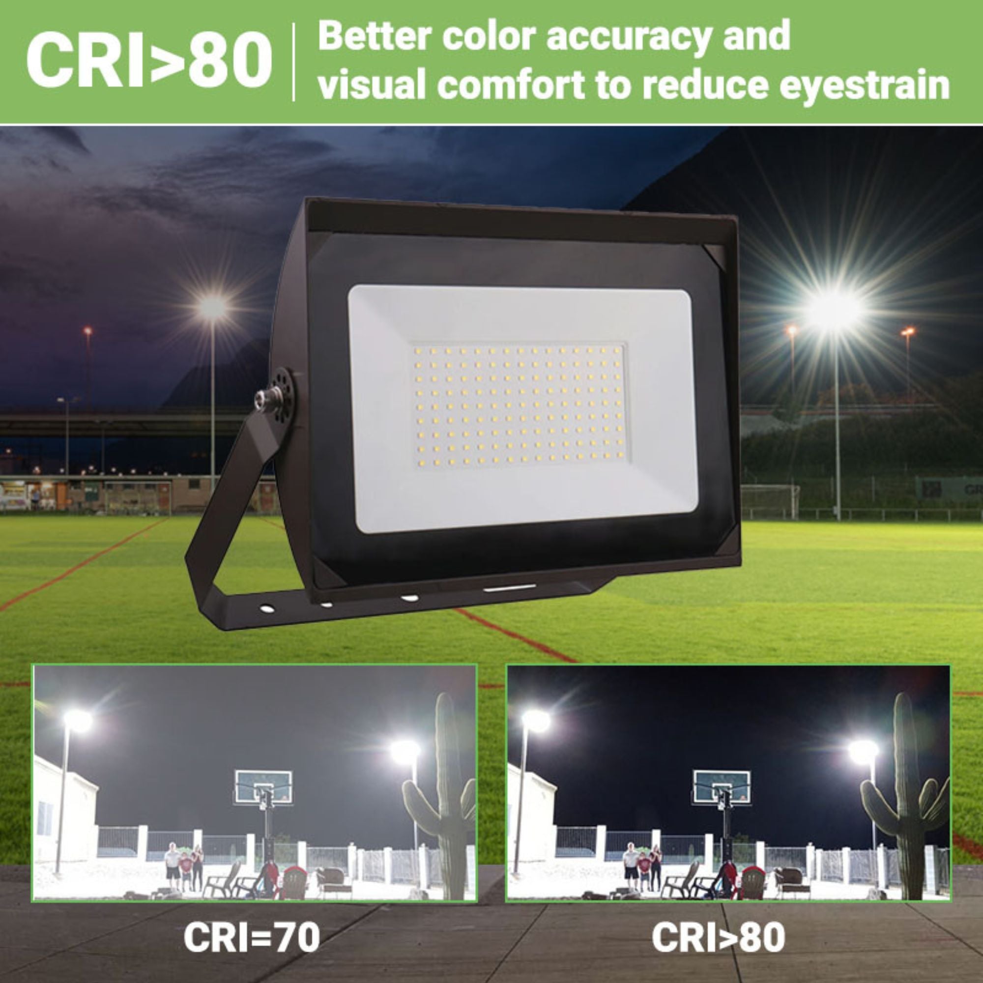 high quality led flood light outdoors