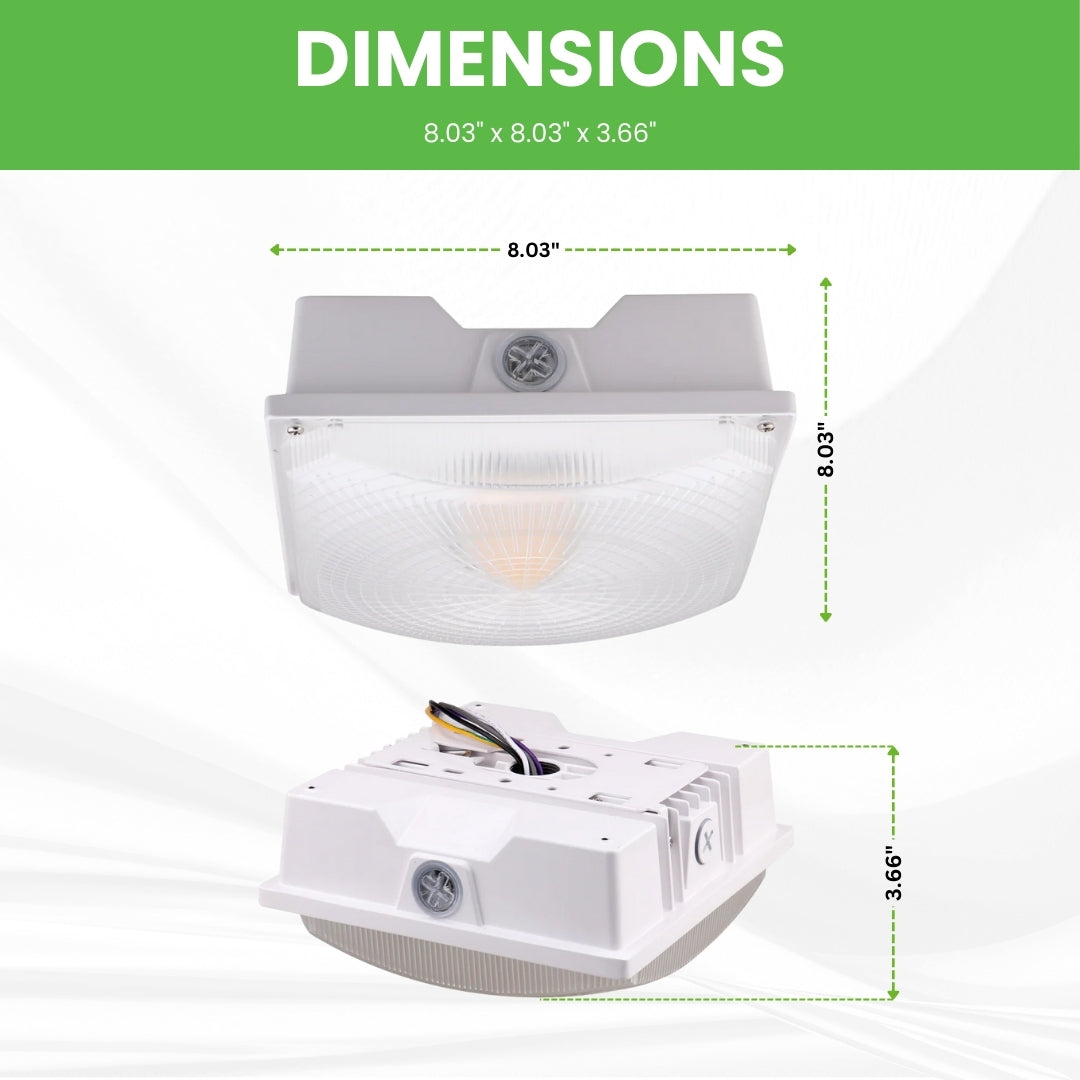 20W LED Canopy Light | 20W Outdoor Parking Garage Light In USA