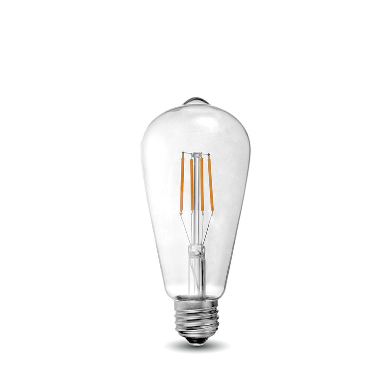 LED Filament Bulb - ST21 - 60 Watt Equivalent - E26 - Dimmable - 10 Pack - Green Light Depot
