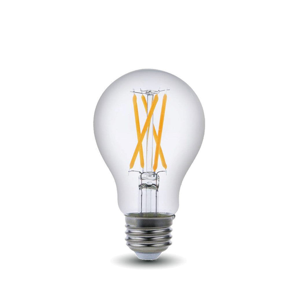 LED Filament Bulb - A19 - 60 Watt Equivalent - E26 - Dimmable - 10 Pack - Green Light Depot