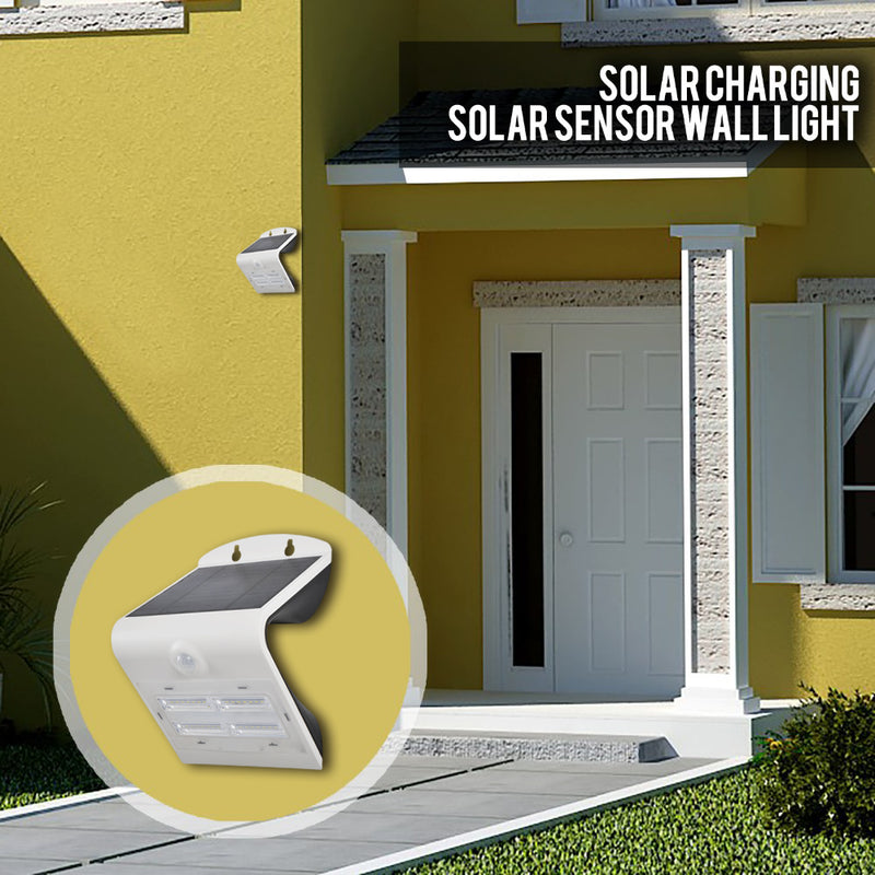 Solar LED Wall Mount Light - 400 Lumens