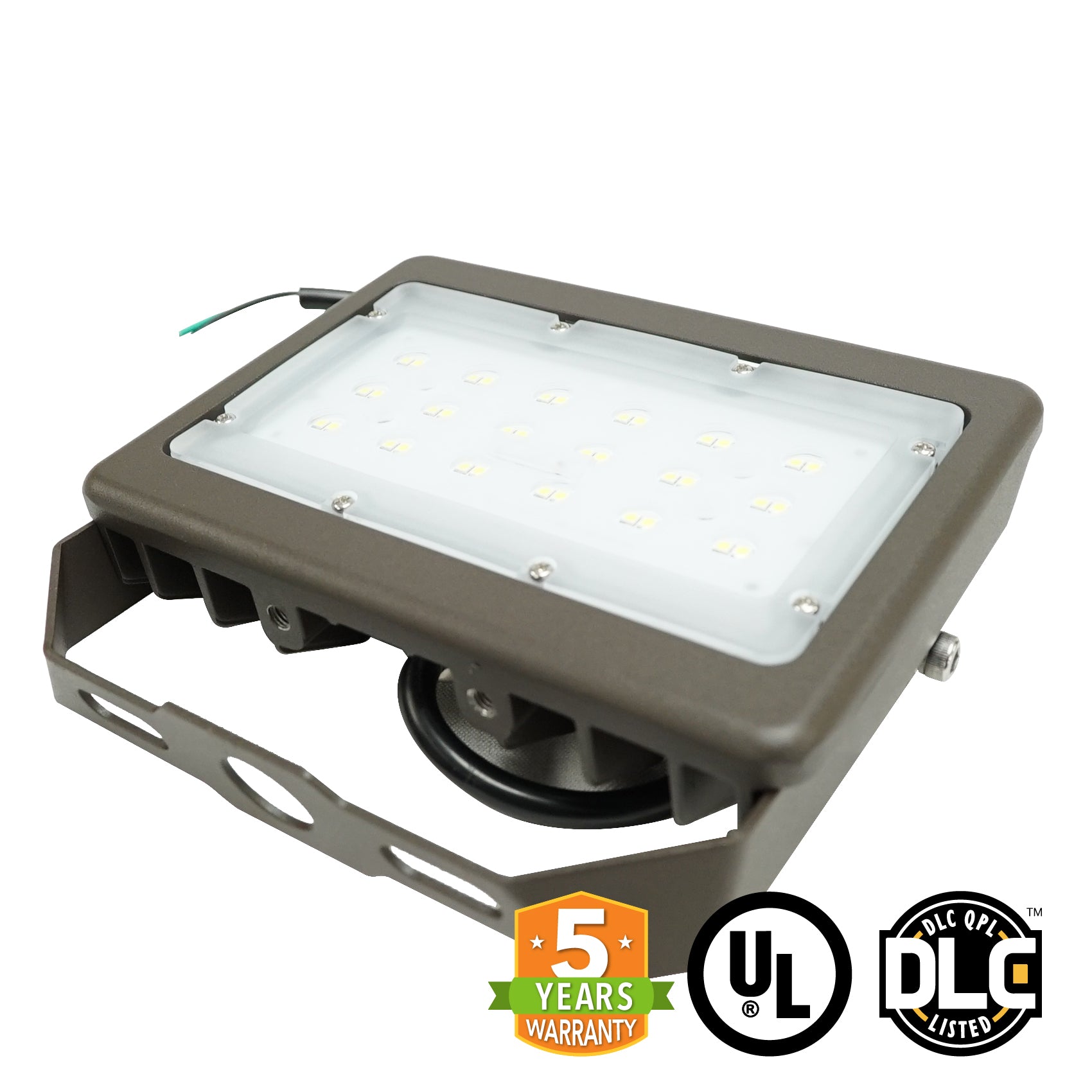 LED Flood Light - 30W - (UL+DLC) - 5 Year Warranty - Green Light Depot