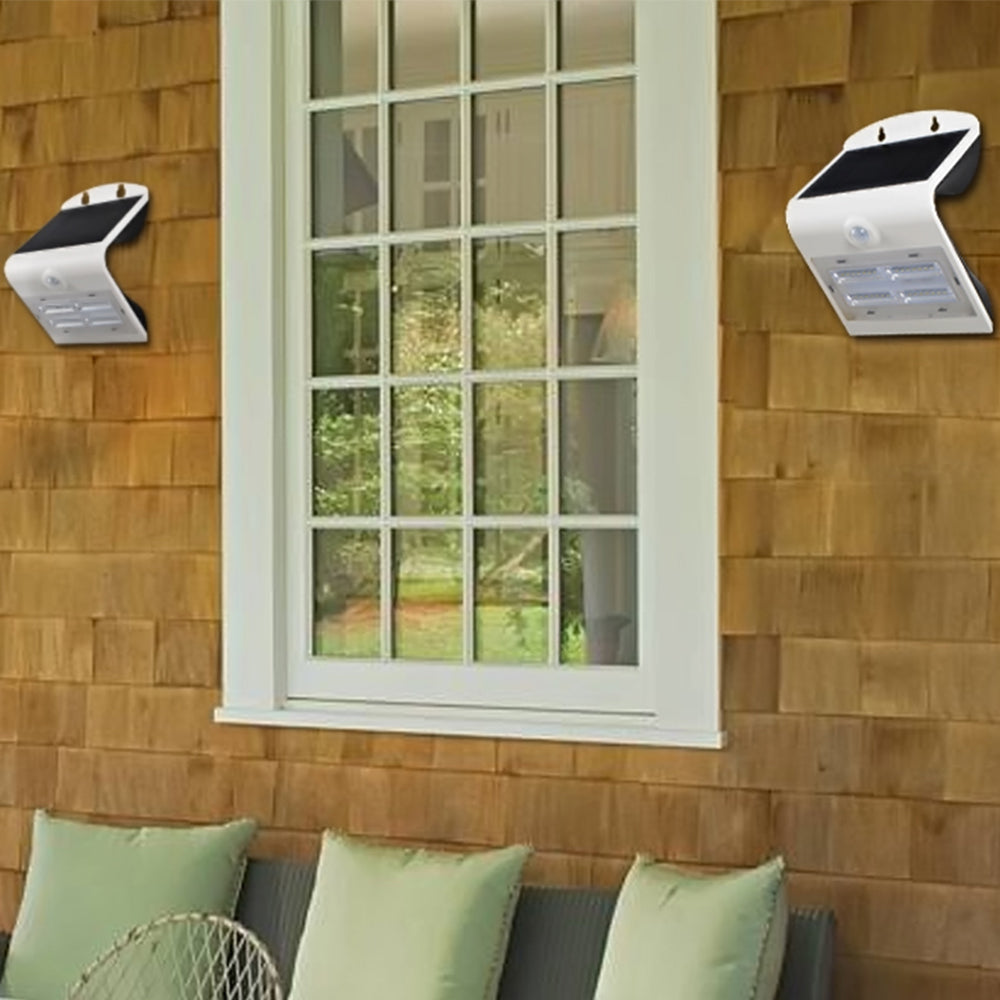 Solar LED Wall Mount Light - 400 Lumens