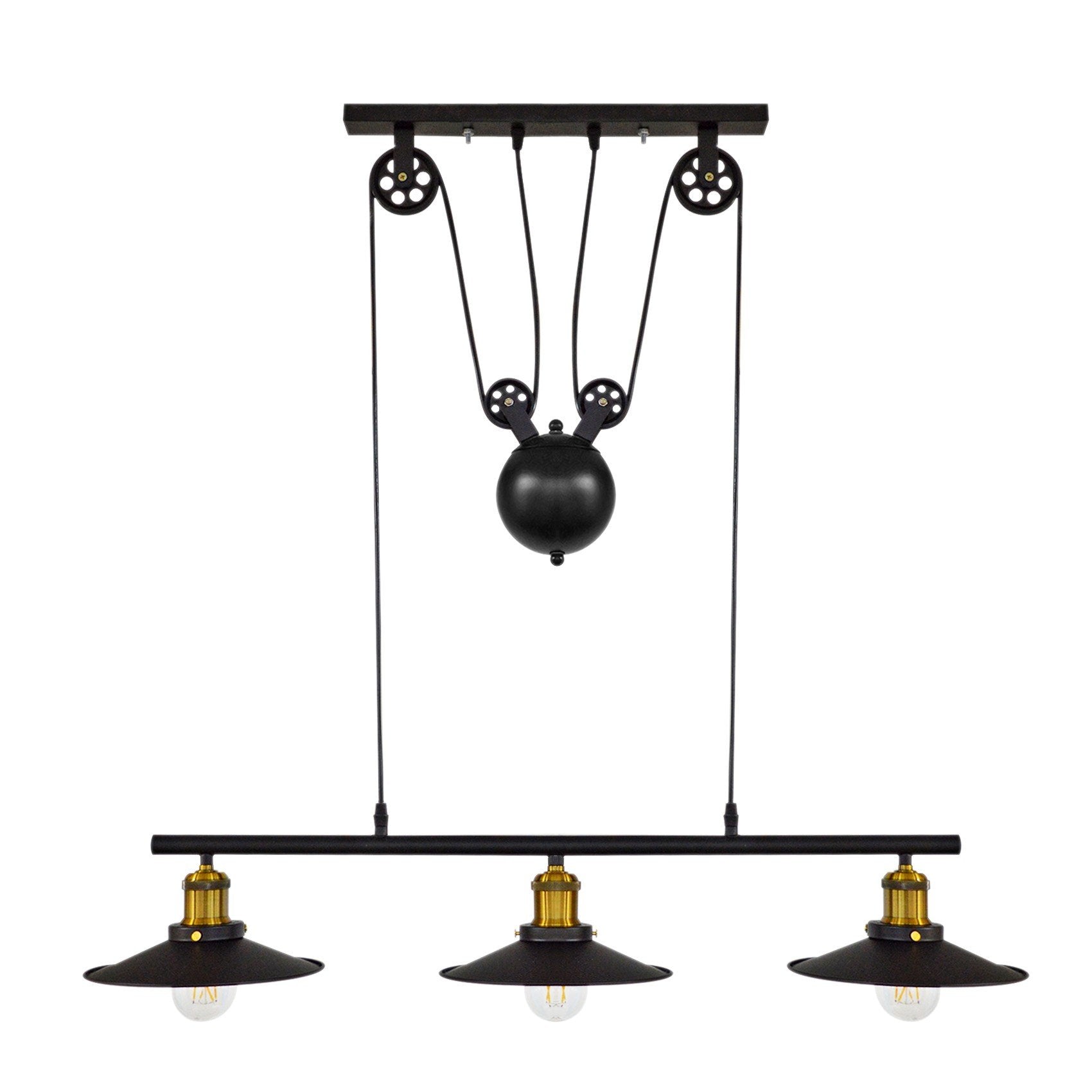 Island Pendant Light | ndustrial Rustic Suspension Iron 3 Light In USA
