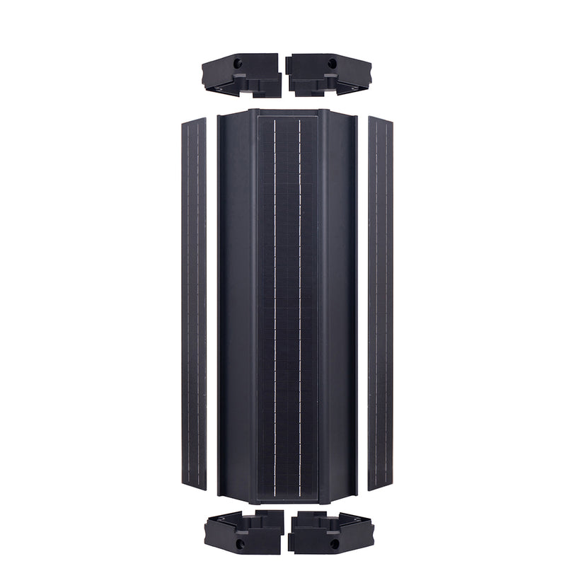 Solar Cylindrical Panel PLUS 20W LED fixture